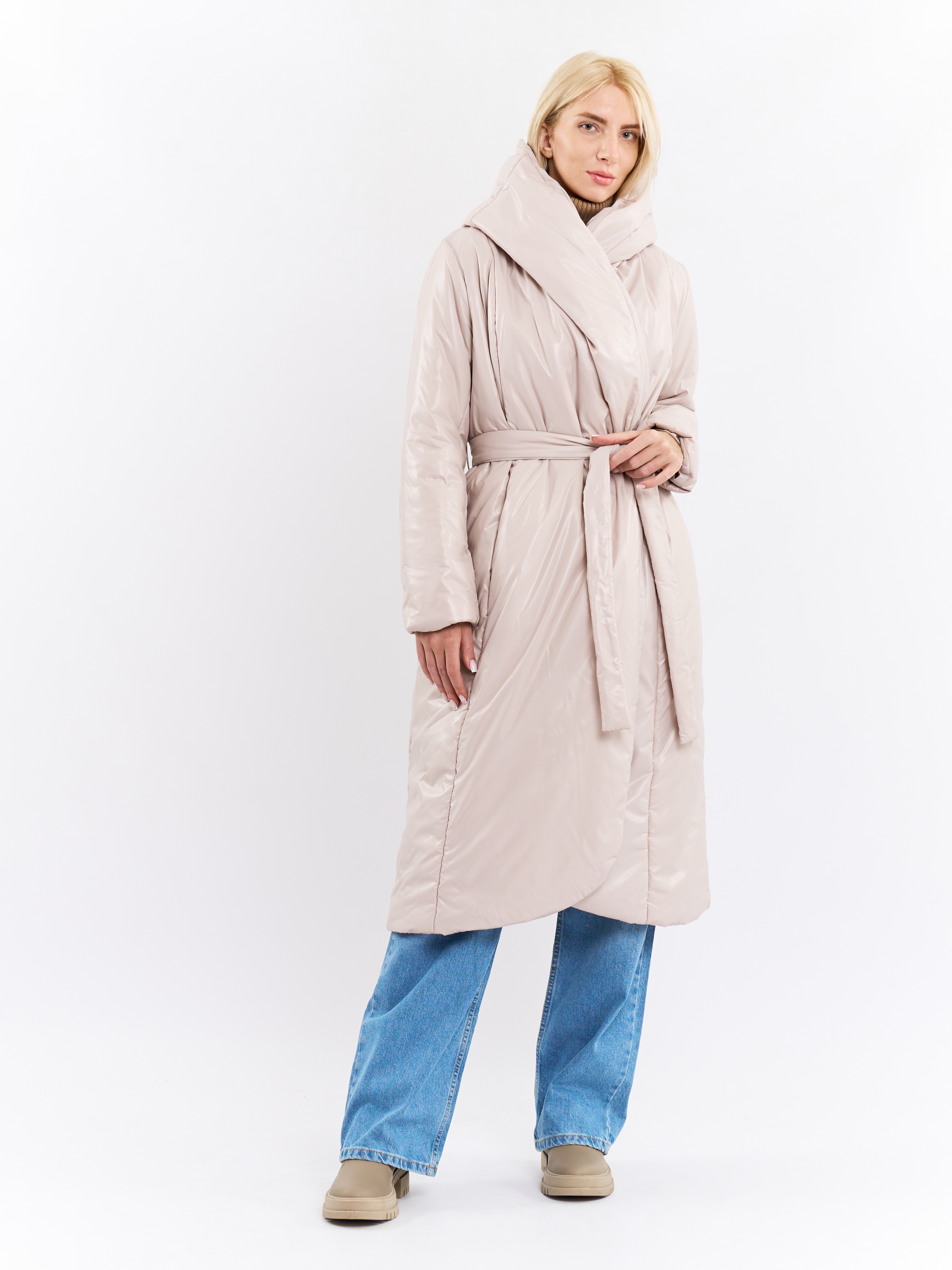 Картинка Світло-сірий пуховик