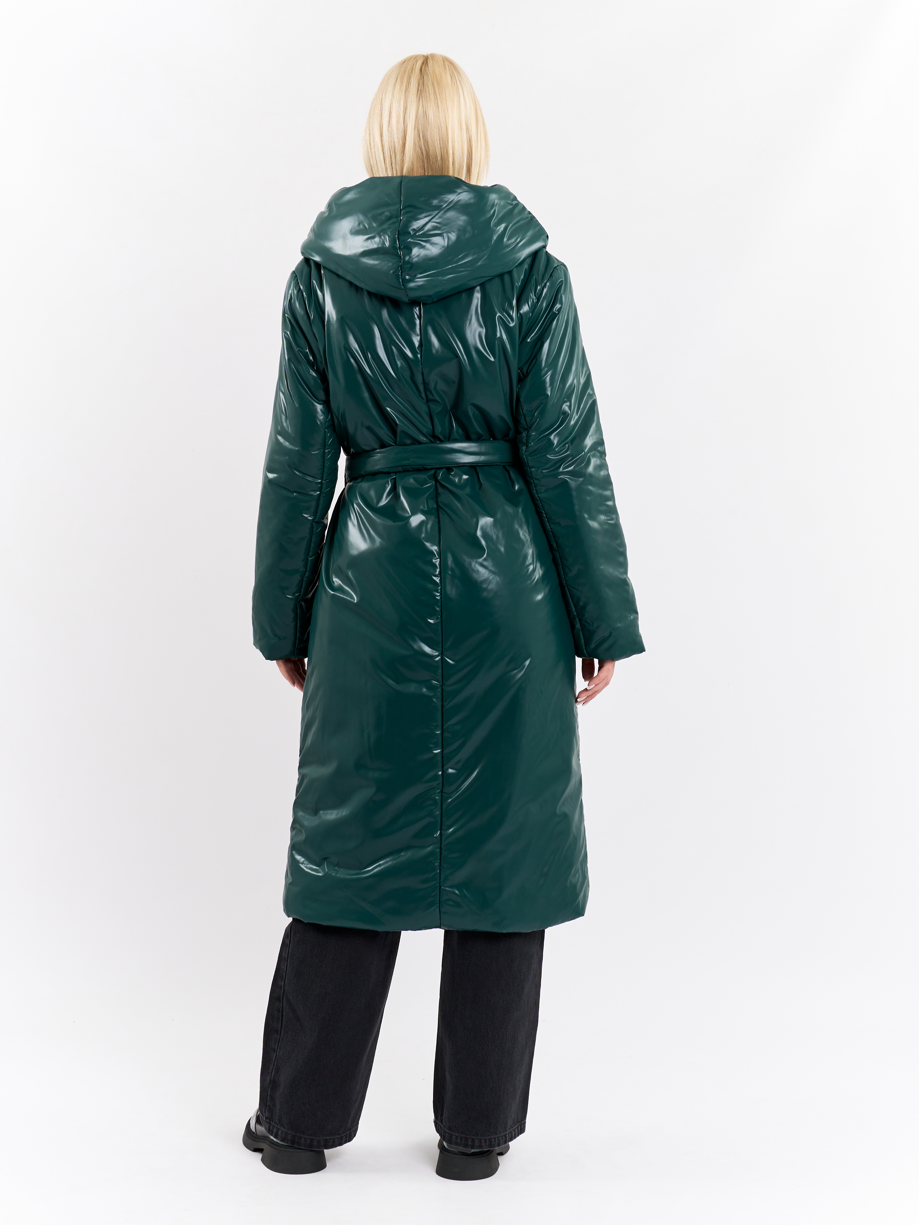 Картинка Темно-зелений пуховик