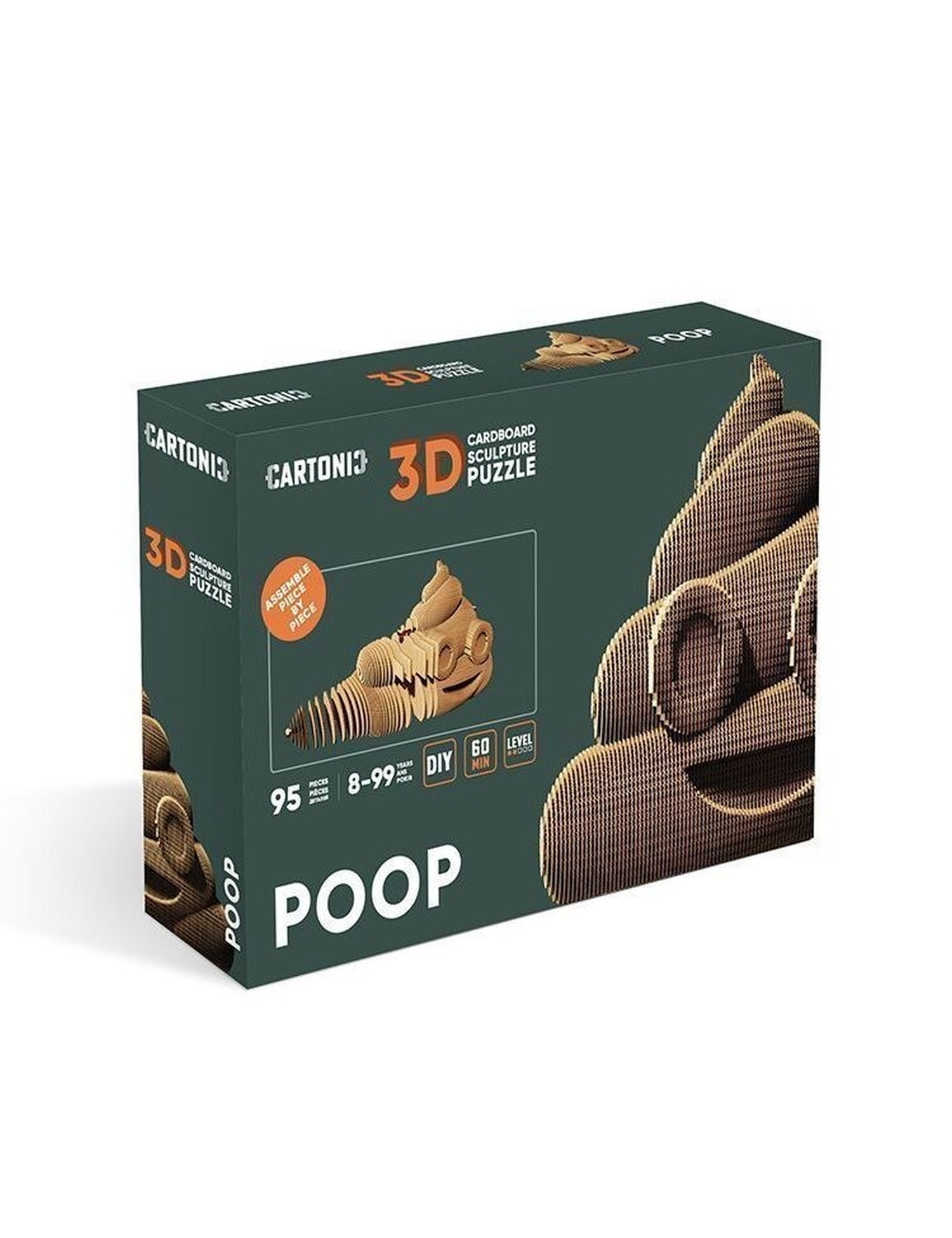 Картинка Скульптурний 3D-пазл з картону Poop
