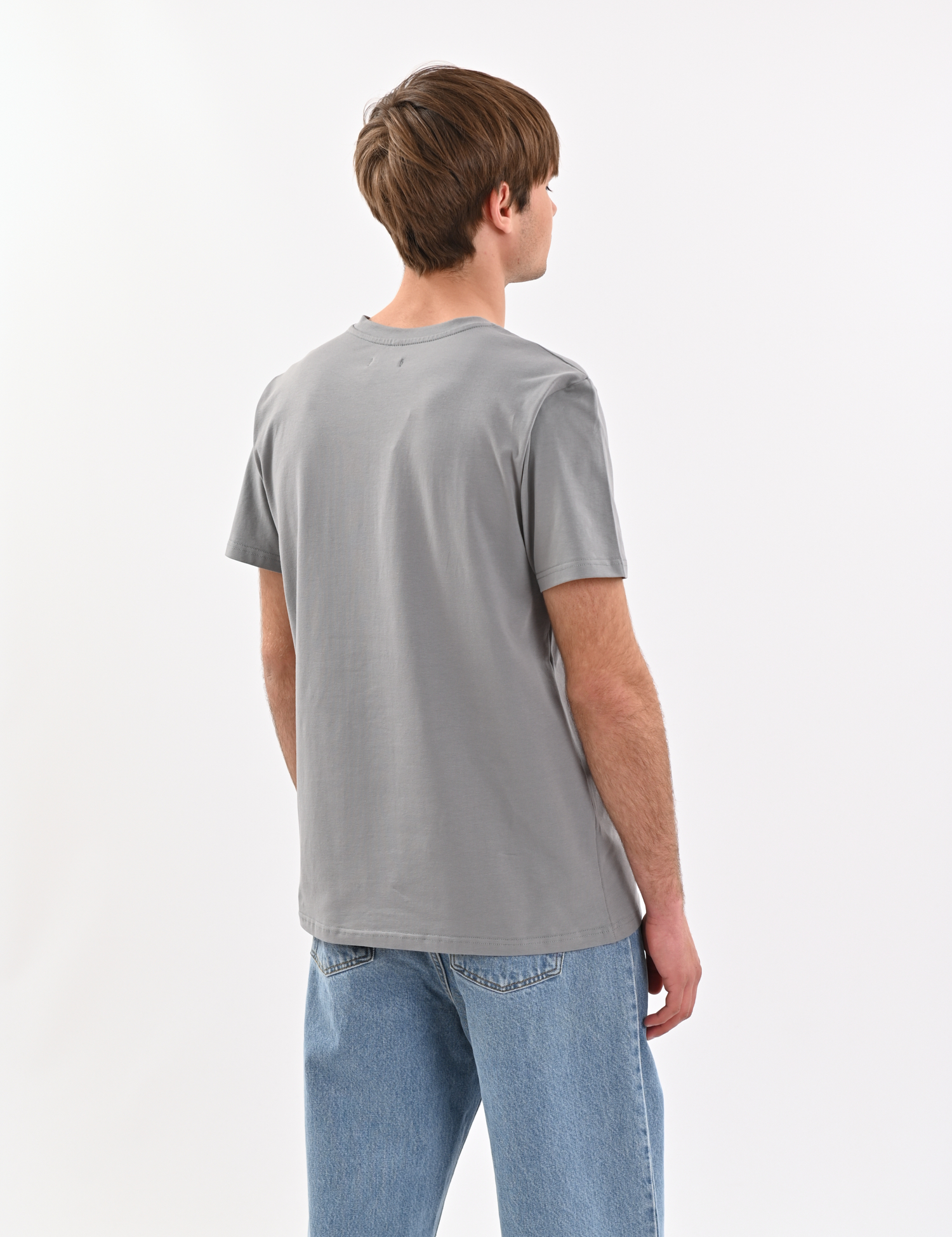 Картинка Футболка "Кіт Едді" світло-сіра