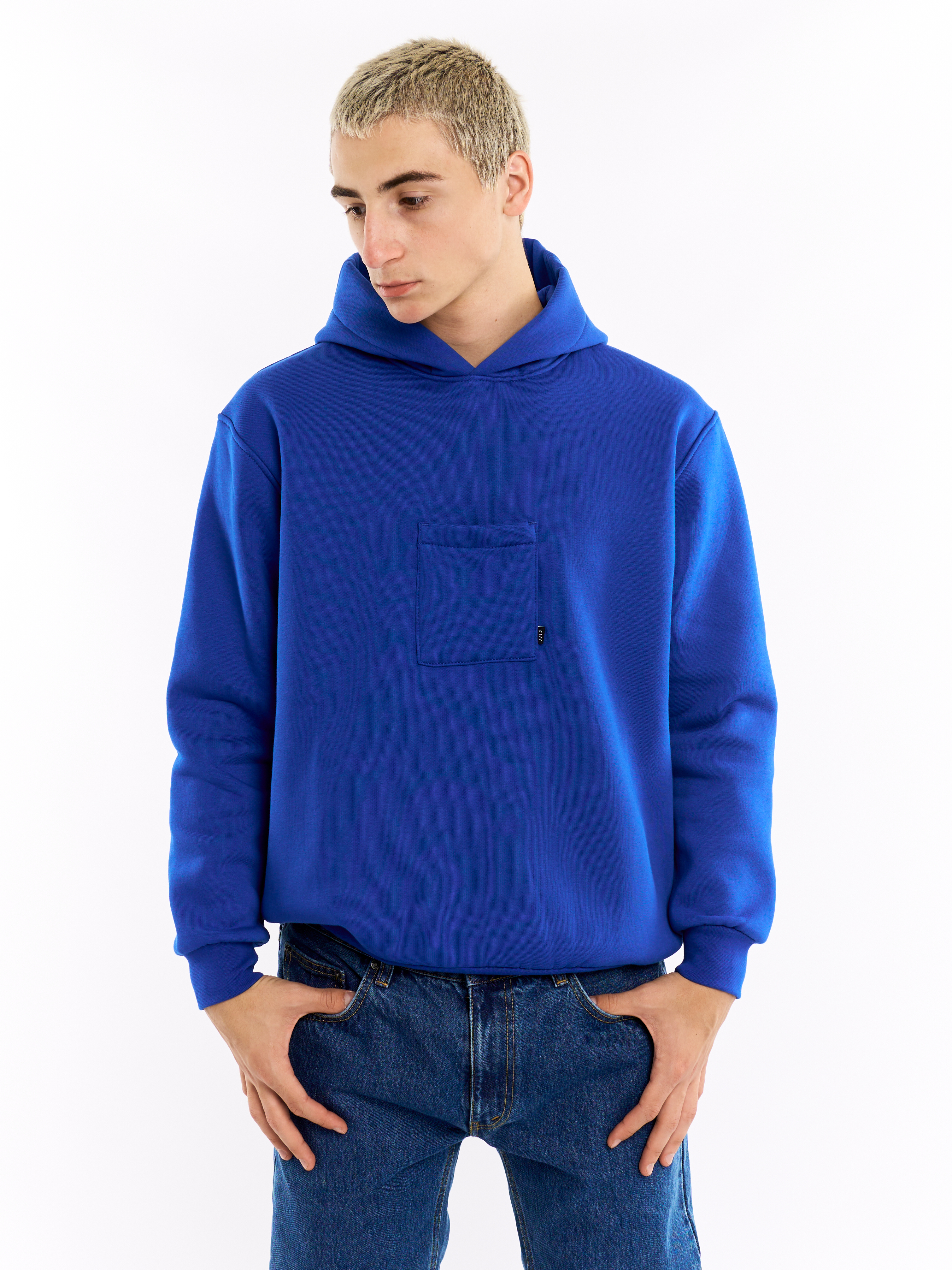 Картинка Худі з кишенею синє