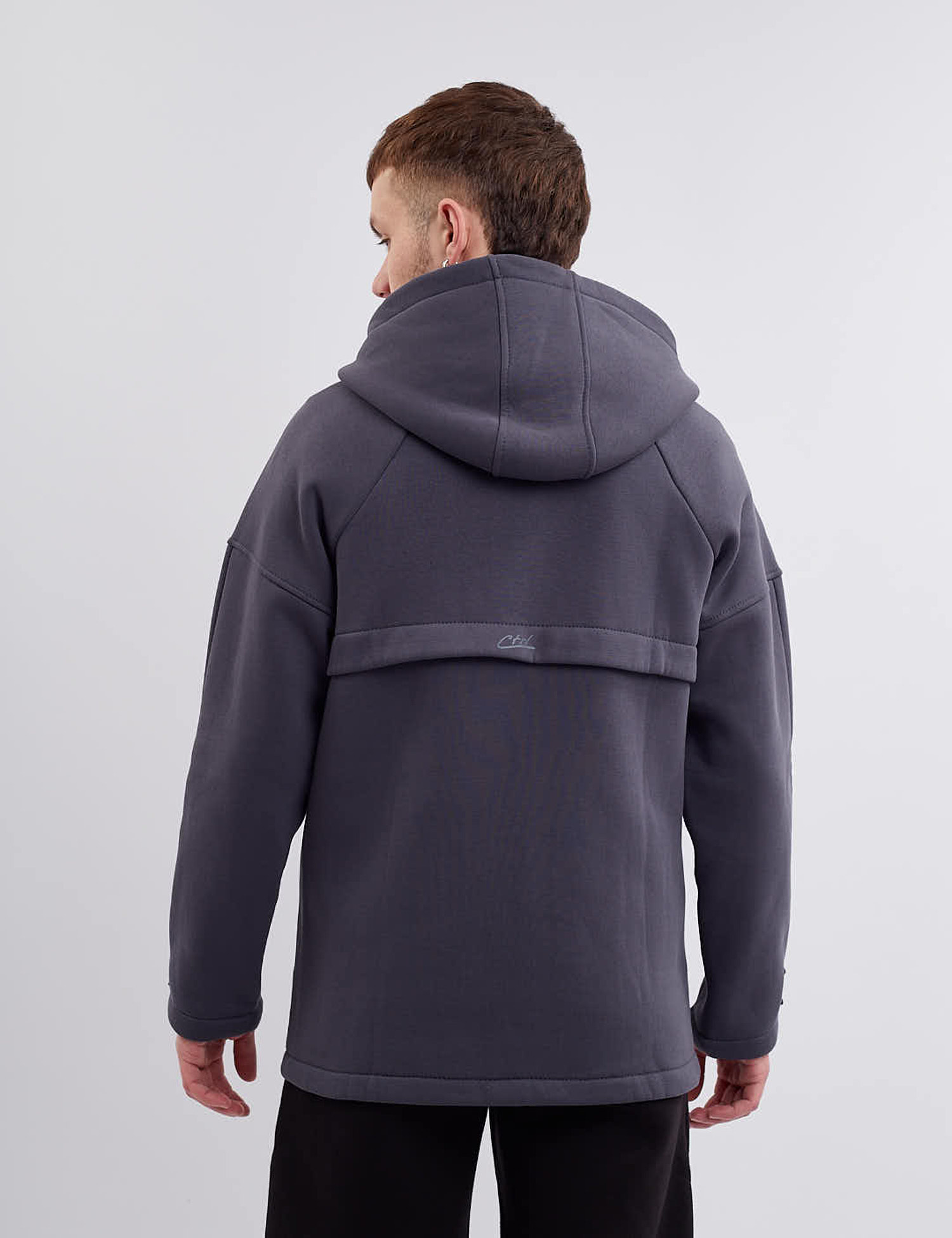 Картинка Худі з блискавкою темно-сіре