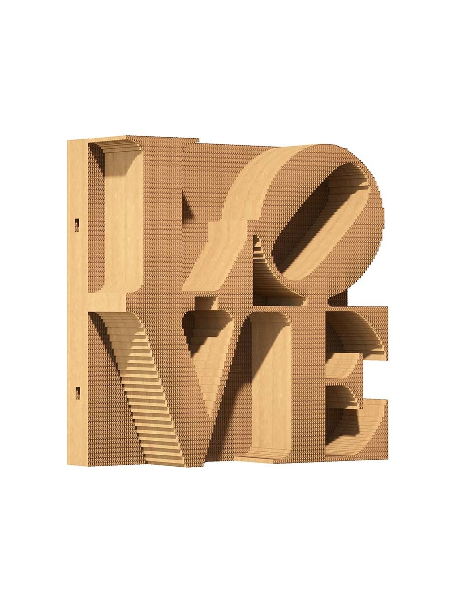 Картинка Скульптурний 3D-пазл LOVE з картону