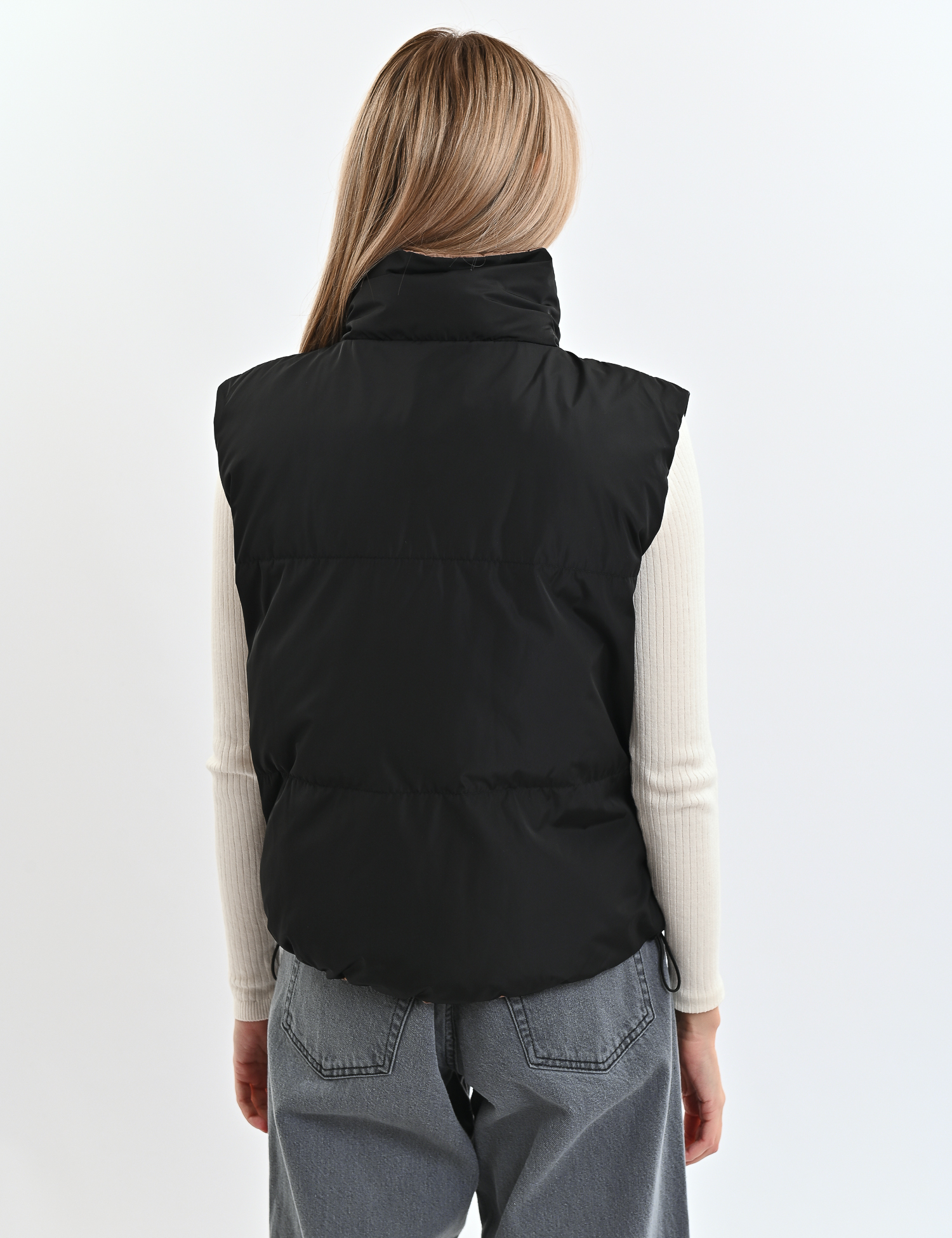 Картинка Двосторонній жилет коричнево-чорний