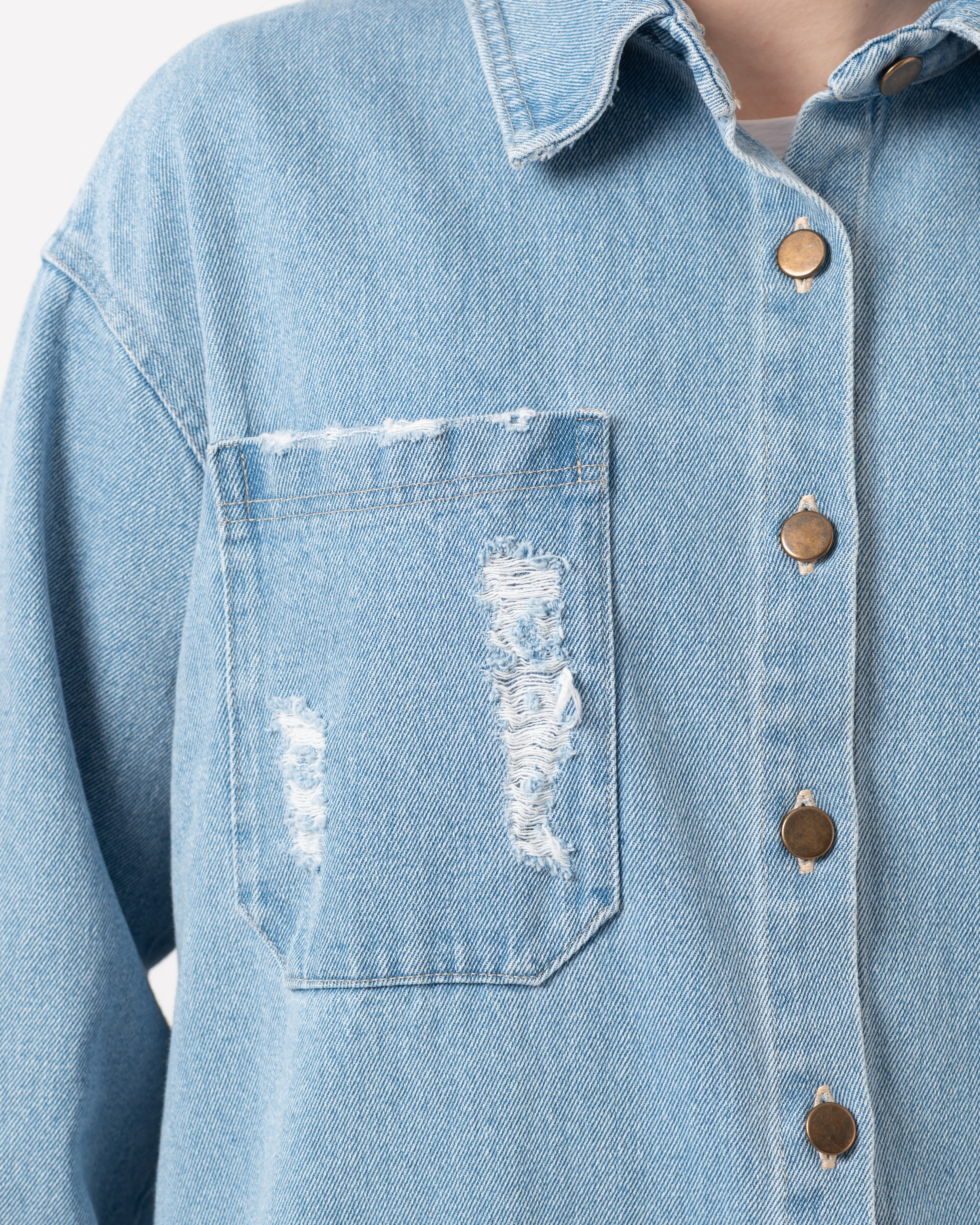 Картинка Блакитна джинсова сорочка