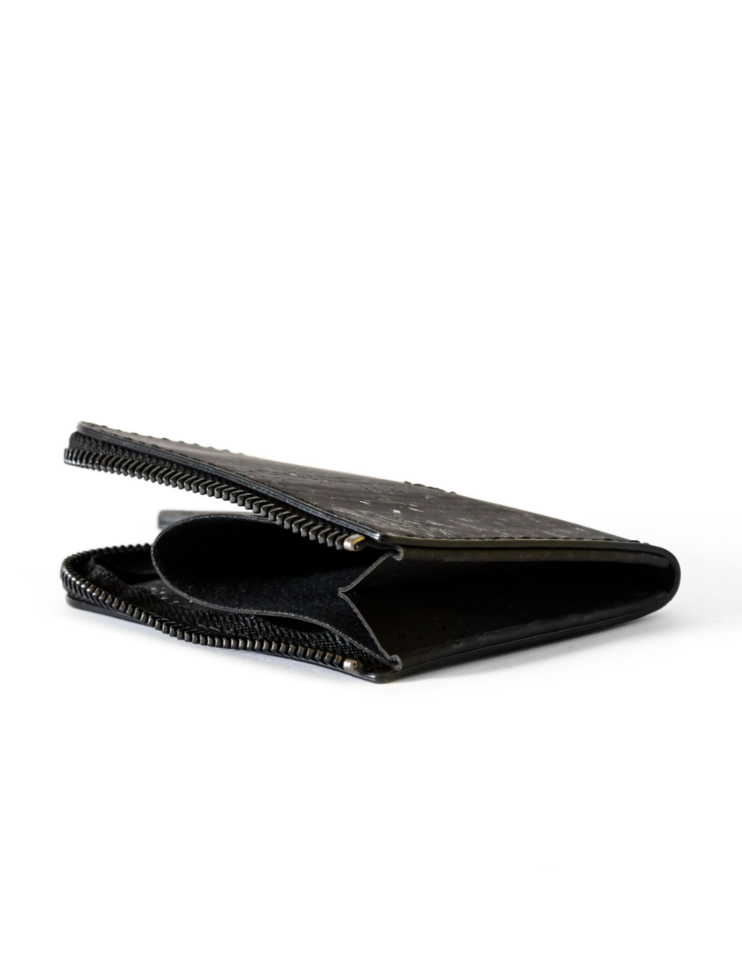 Картинка Чорний гаманець з дерев'яной пробки