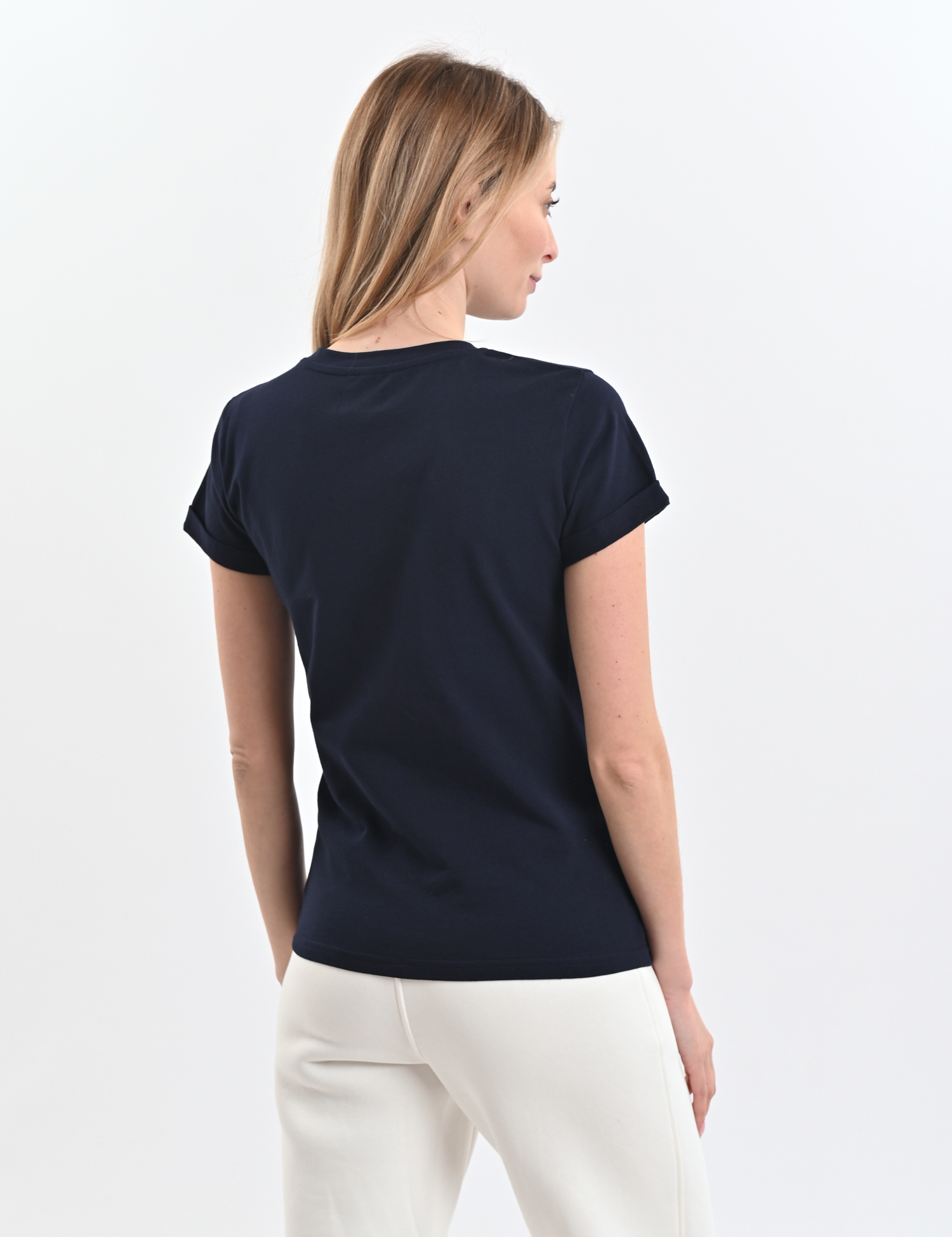 Картинка Футболка темно-синя з принтом "Пташка "Нахіба"