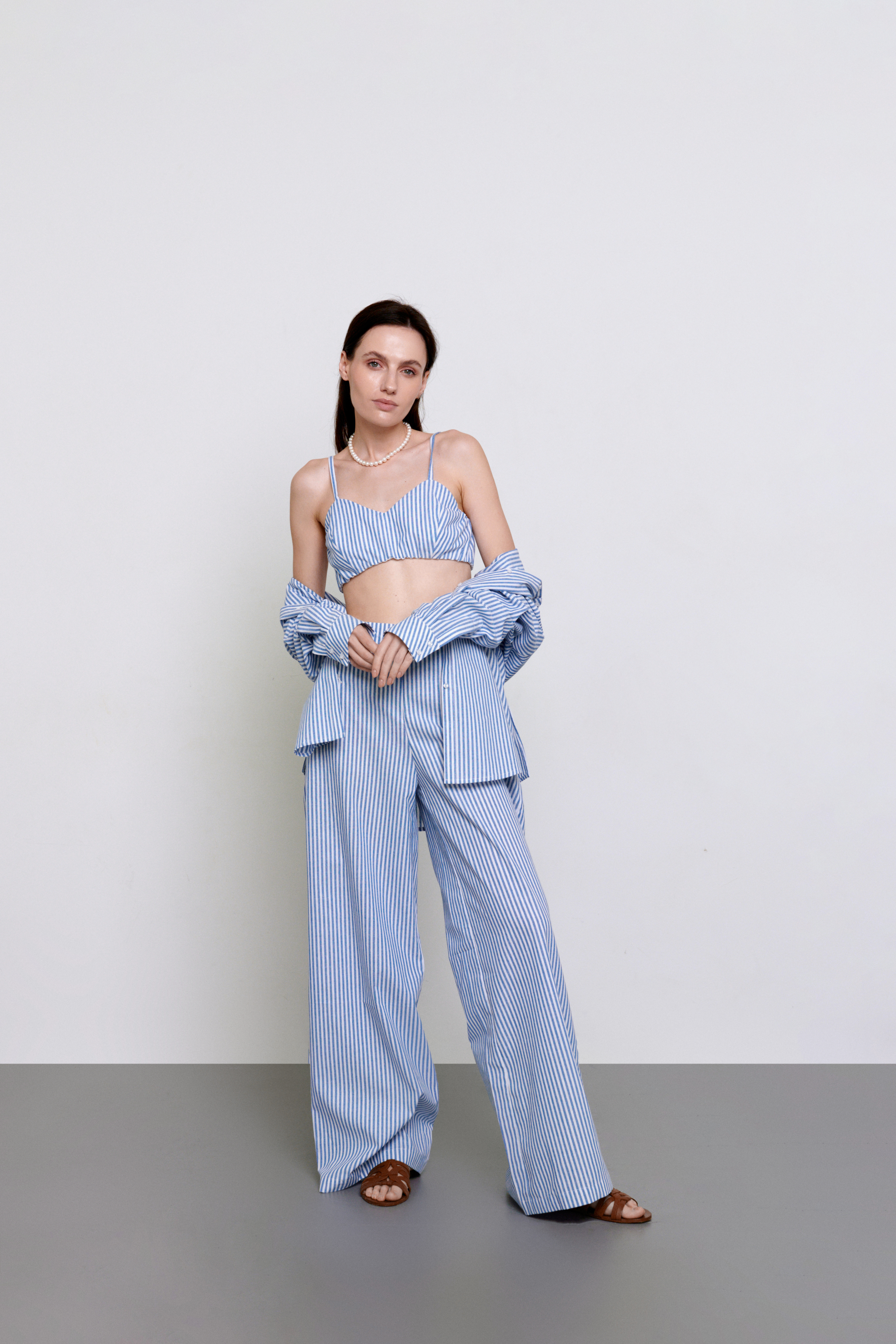 Картинка Синьо-білий топ