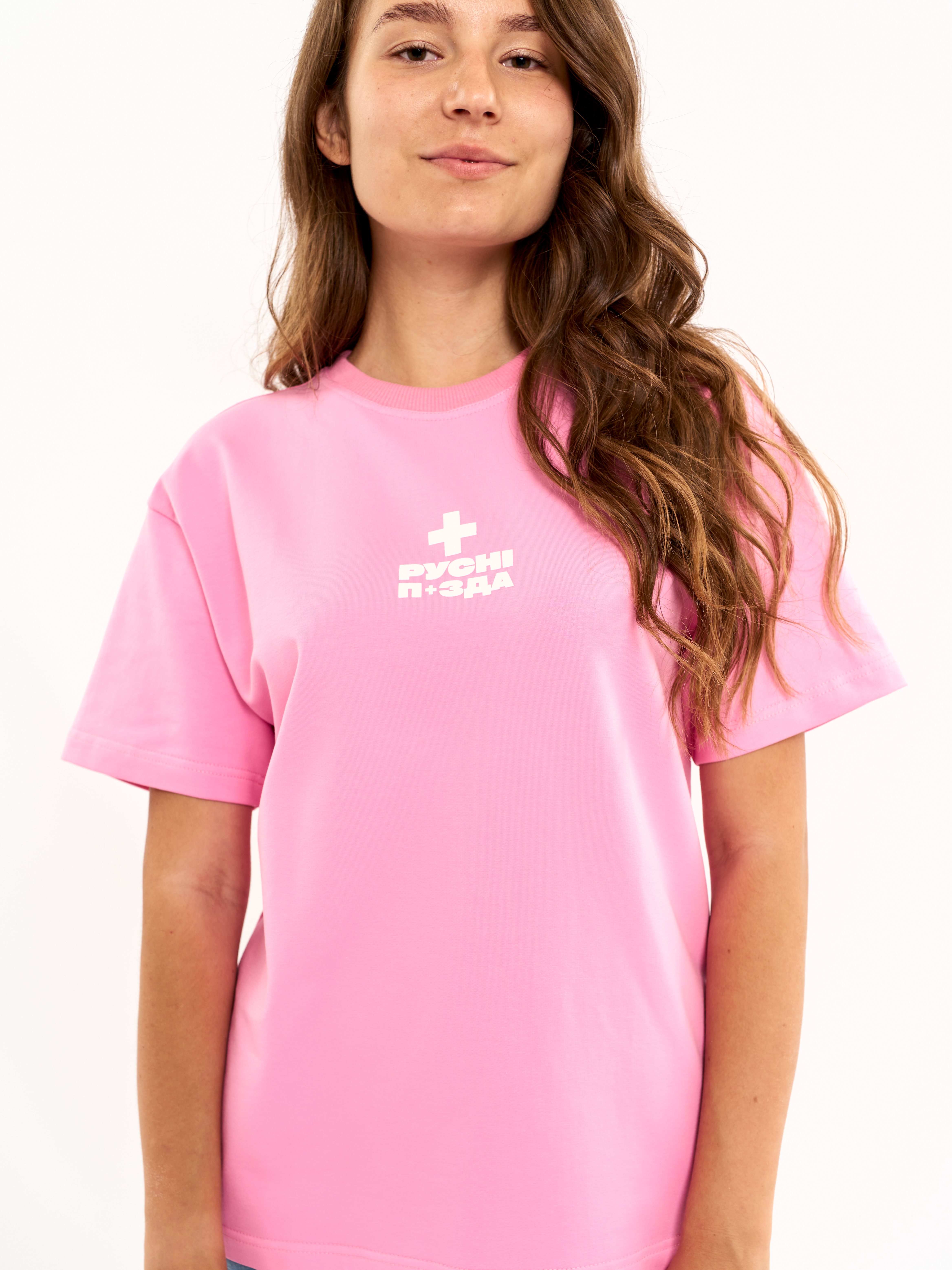 Картинка Рожева оверсайз футболка 