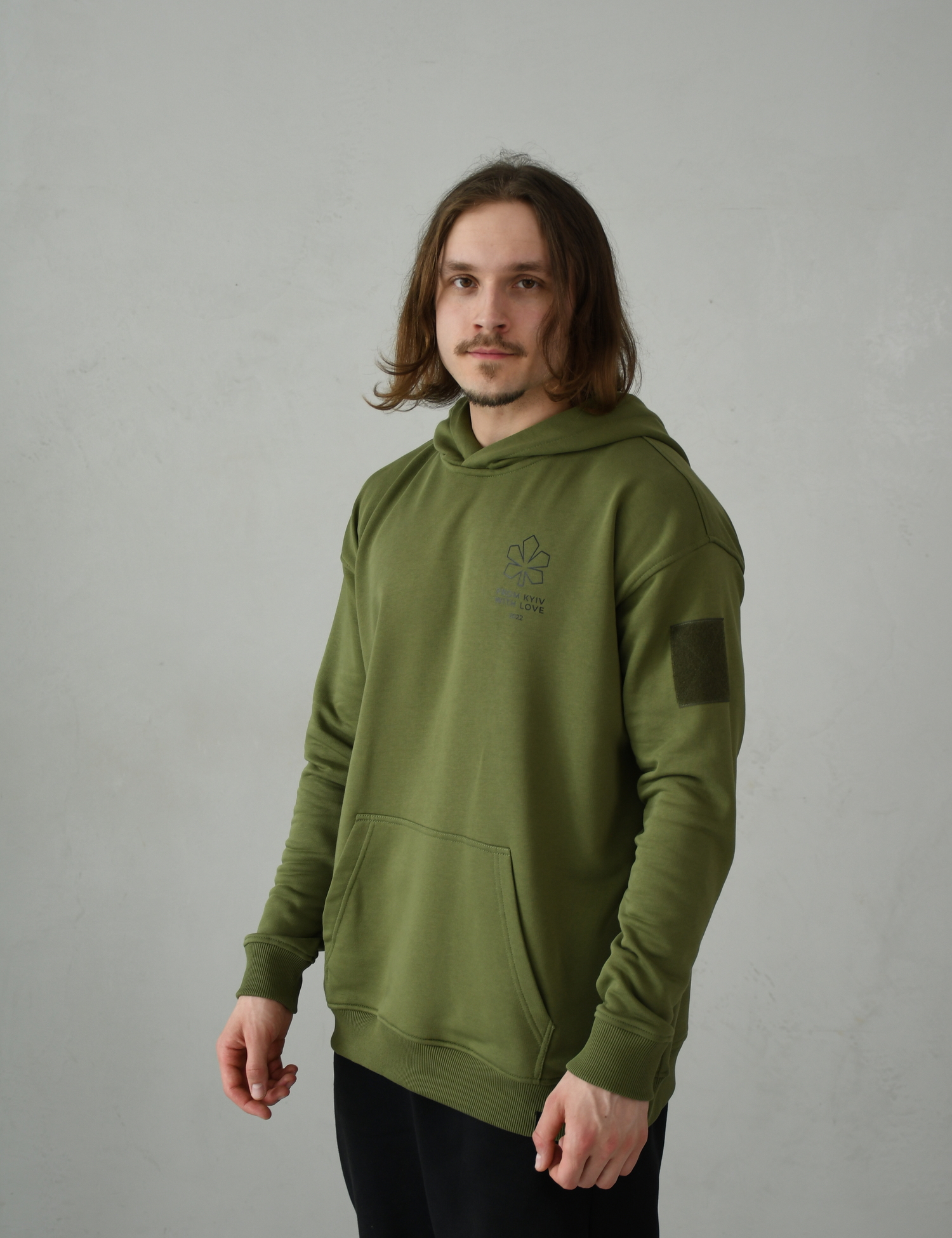Картинка Зелений худі "From Kyiv with Love"