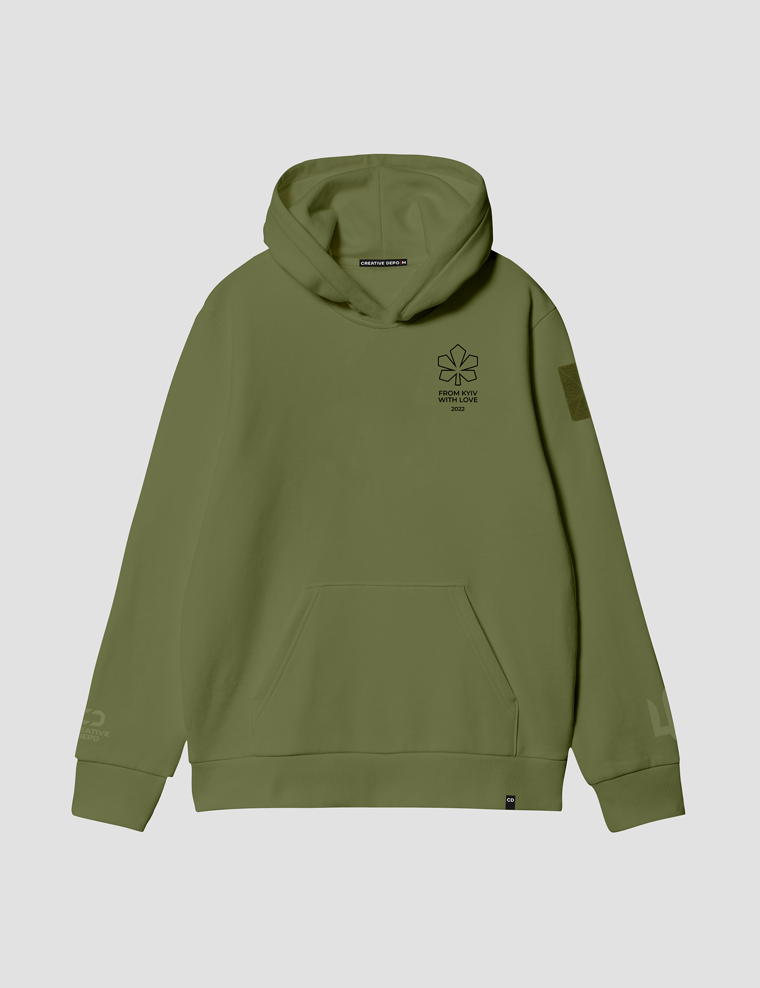 Картинка Зелений худі "From Kyiv with Love"