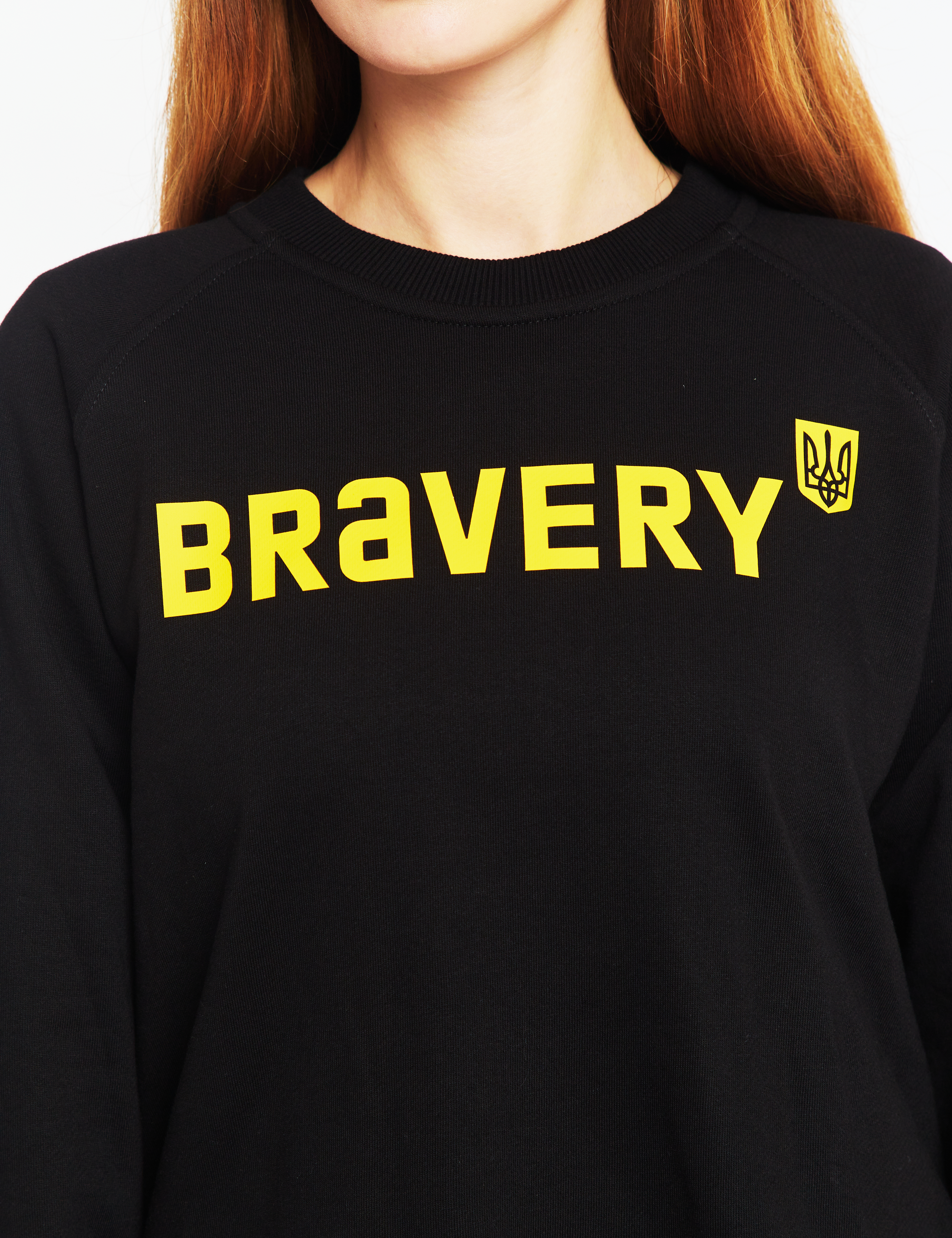Картинка Чорний світшот "Bravery"
