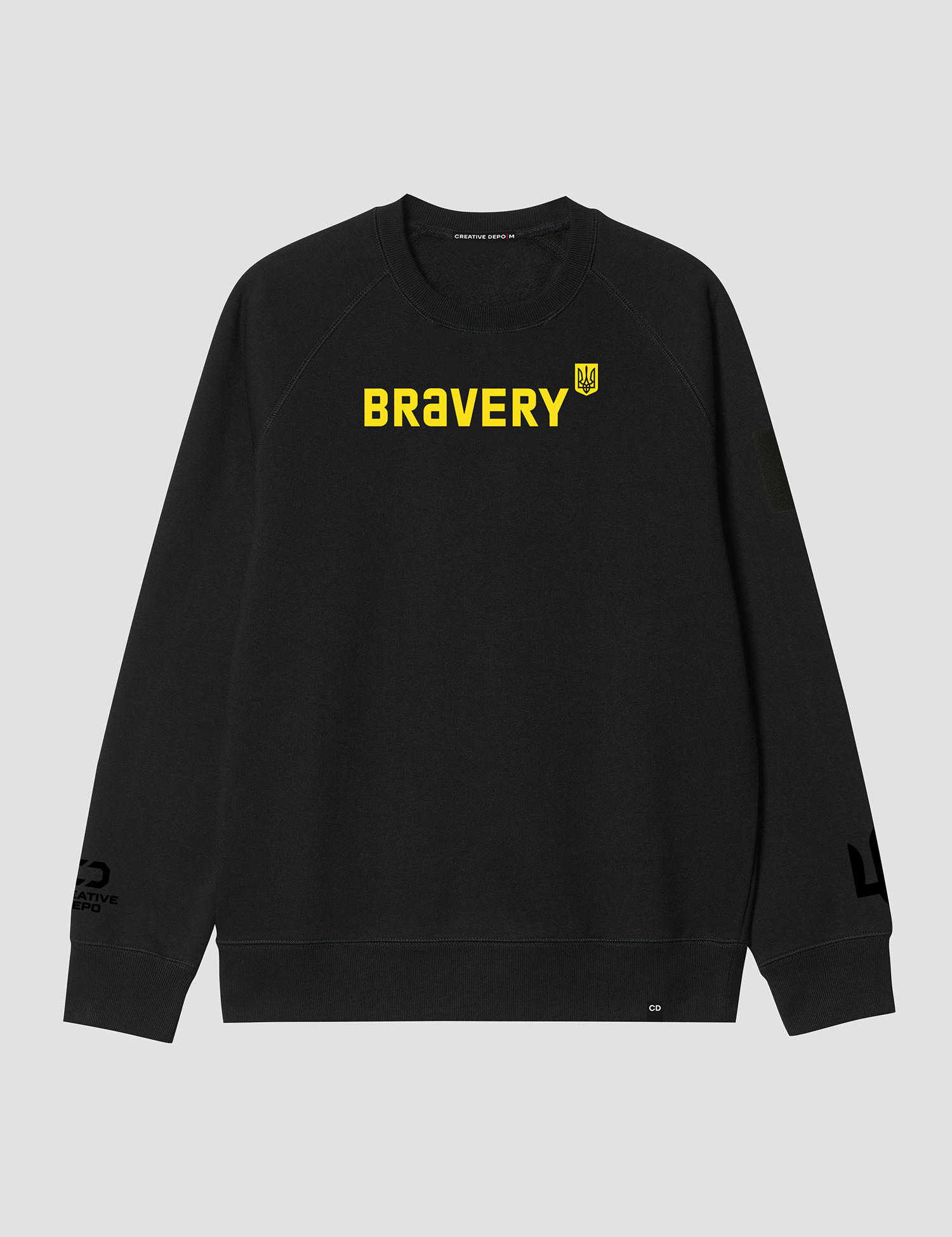 Картинка Чорний світшот "Bravery"