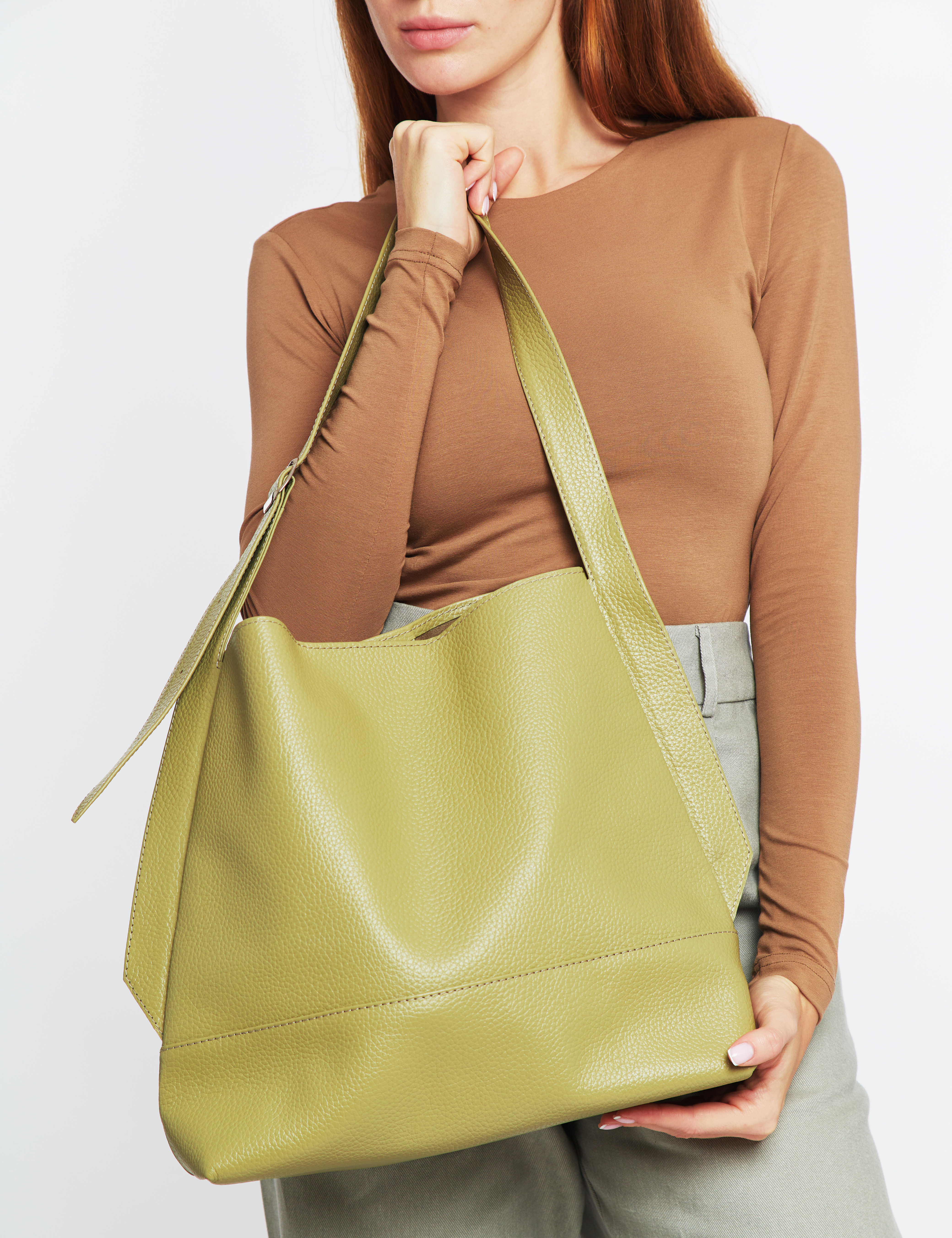 Картинка Світло-зелена сумка шопер
