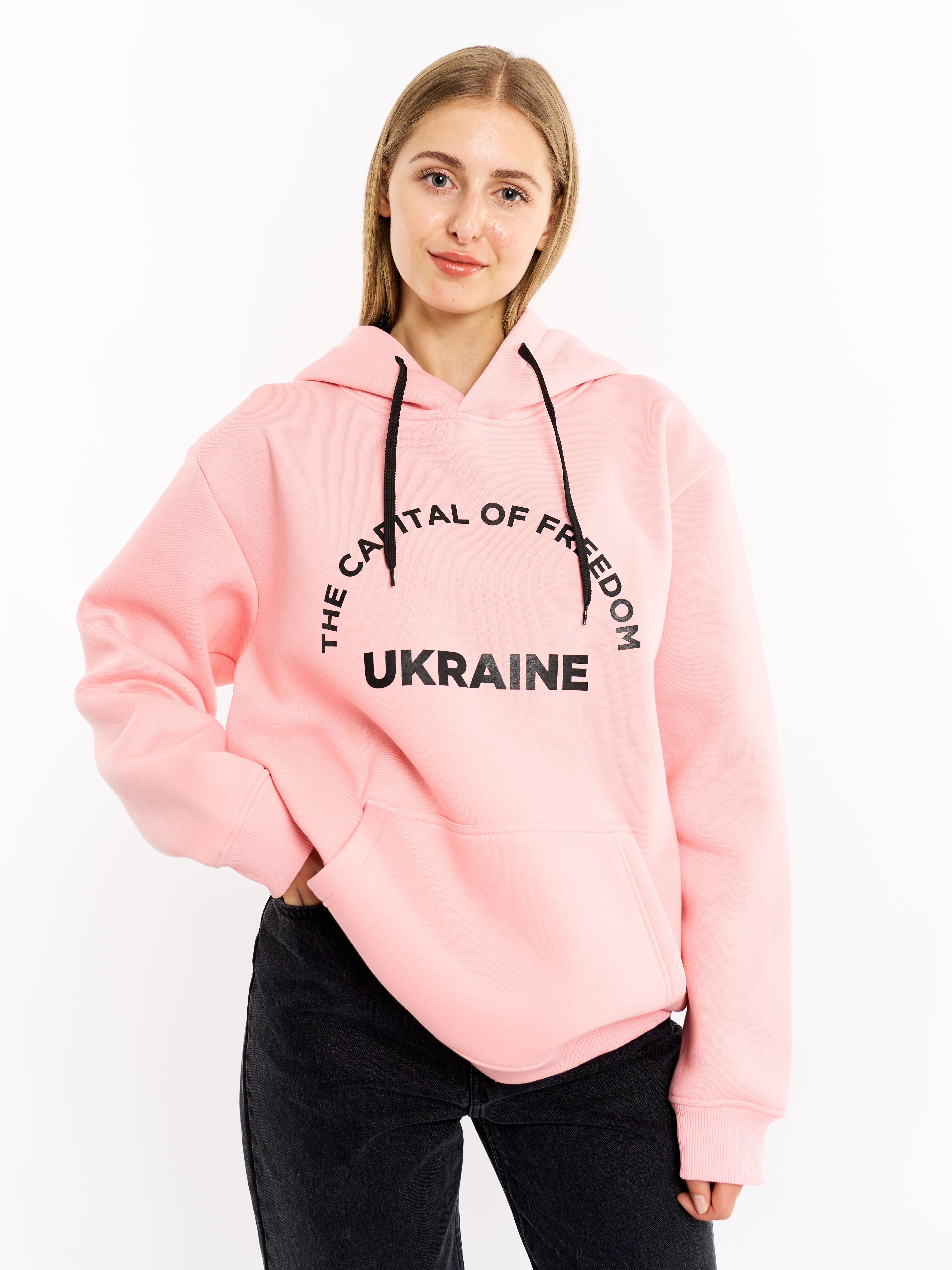 Картинка Рожевий худі "Ukraine"