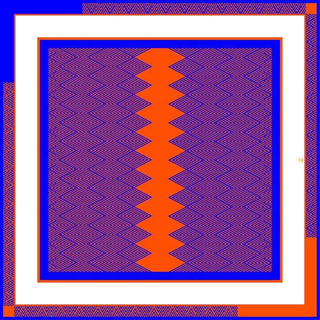 Картинка Хустина "Lines Navy-Orange"