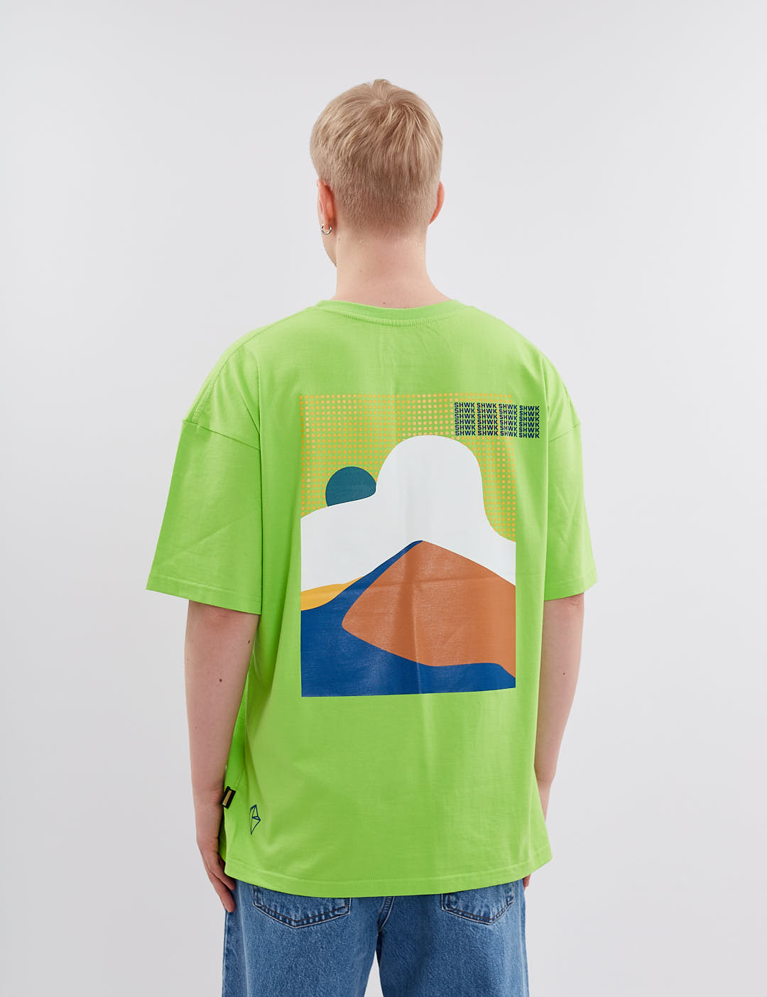 Картинка Футболка світло-зелена з принтом