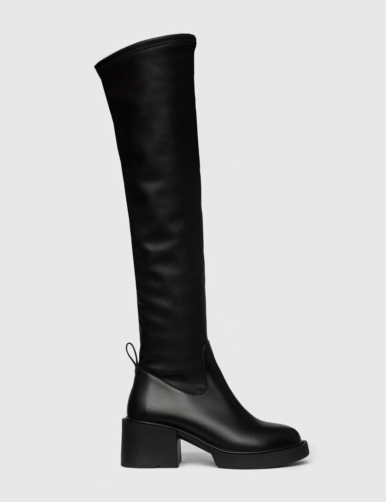 Картинка Соботи чорні шкіряні