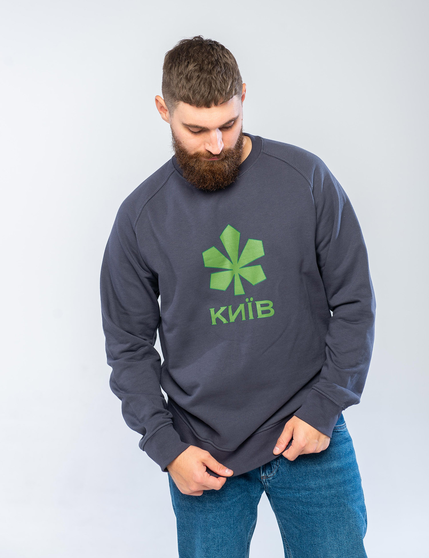 Картинка Світшот "Київ" сірий