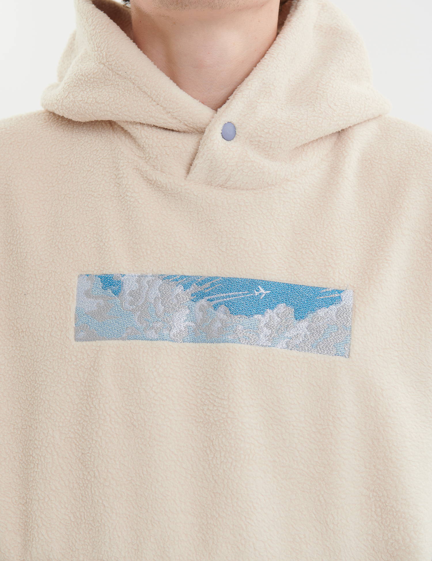 Картинка Бежевий пухнастий худі