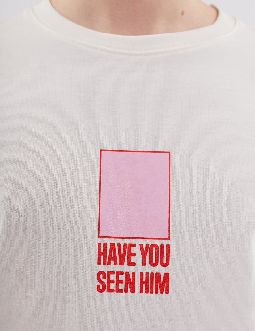 Картинка Футболка "Have you seen him" біла 