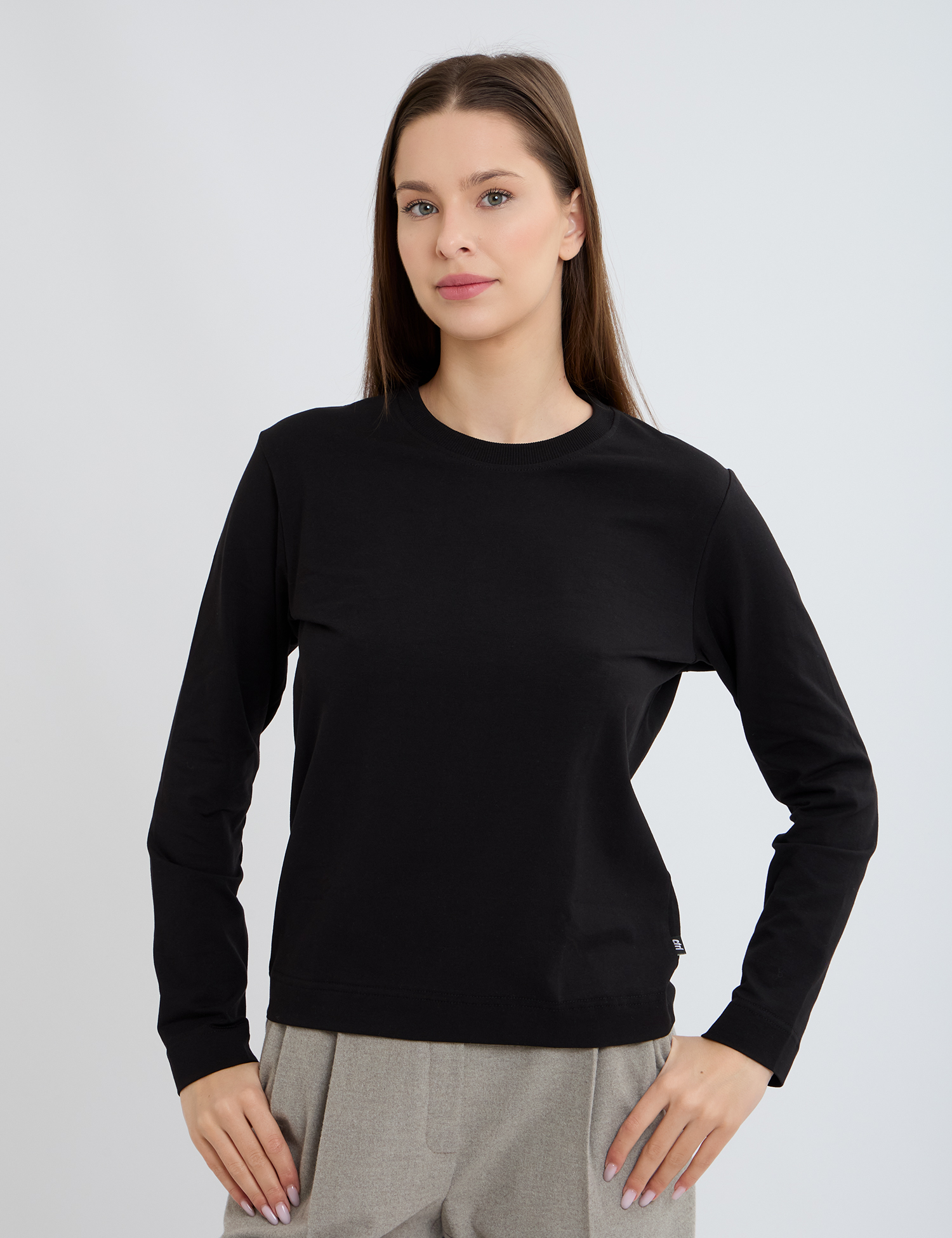 Картинка Лонгслів чорний