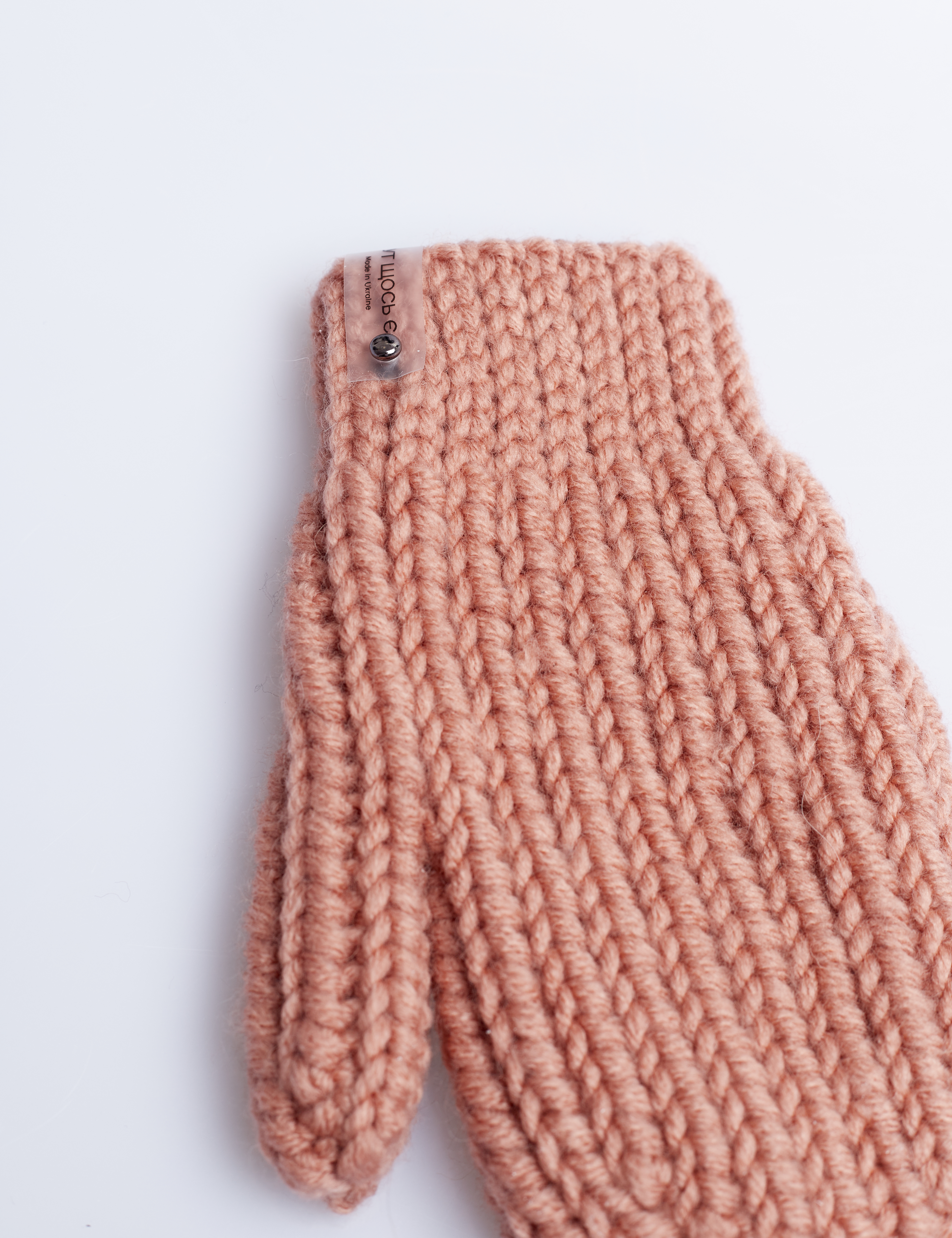 Картинка Рожеві в'язані рукавички