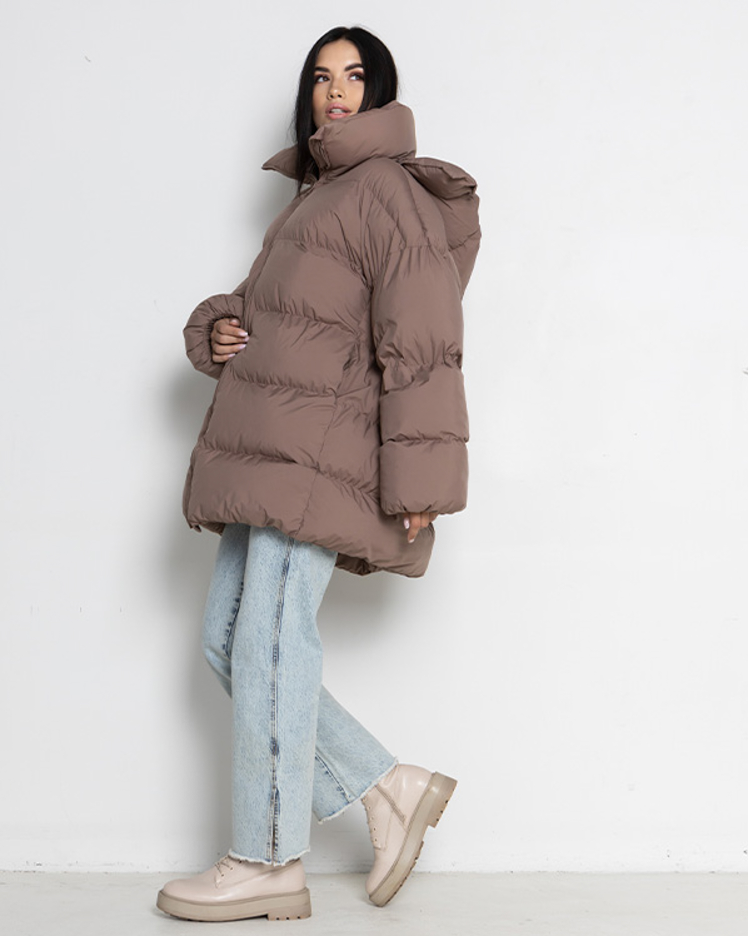 Картинка Пуховик світло-коричневий