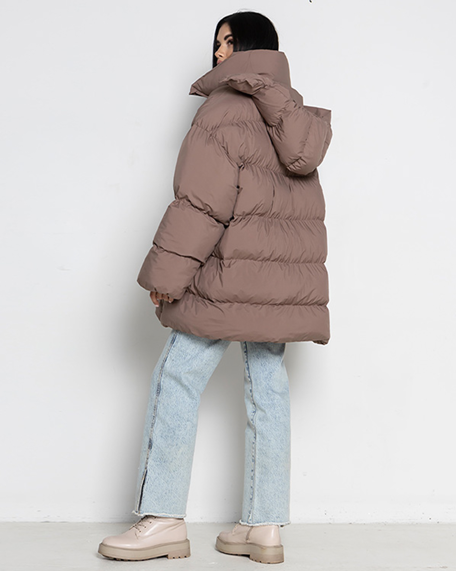 Картинка Пуховик світло-коричневий