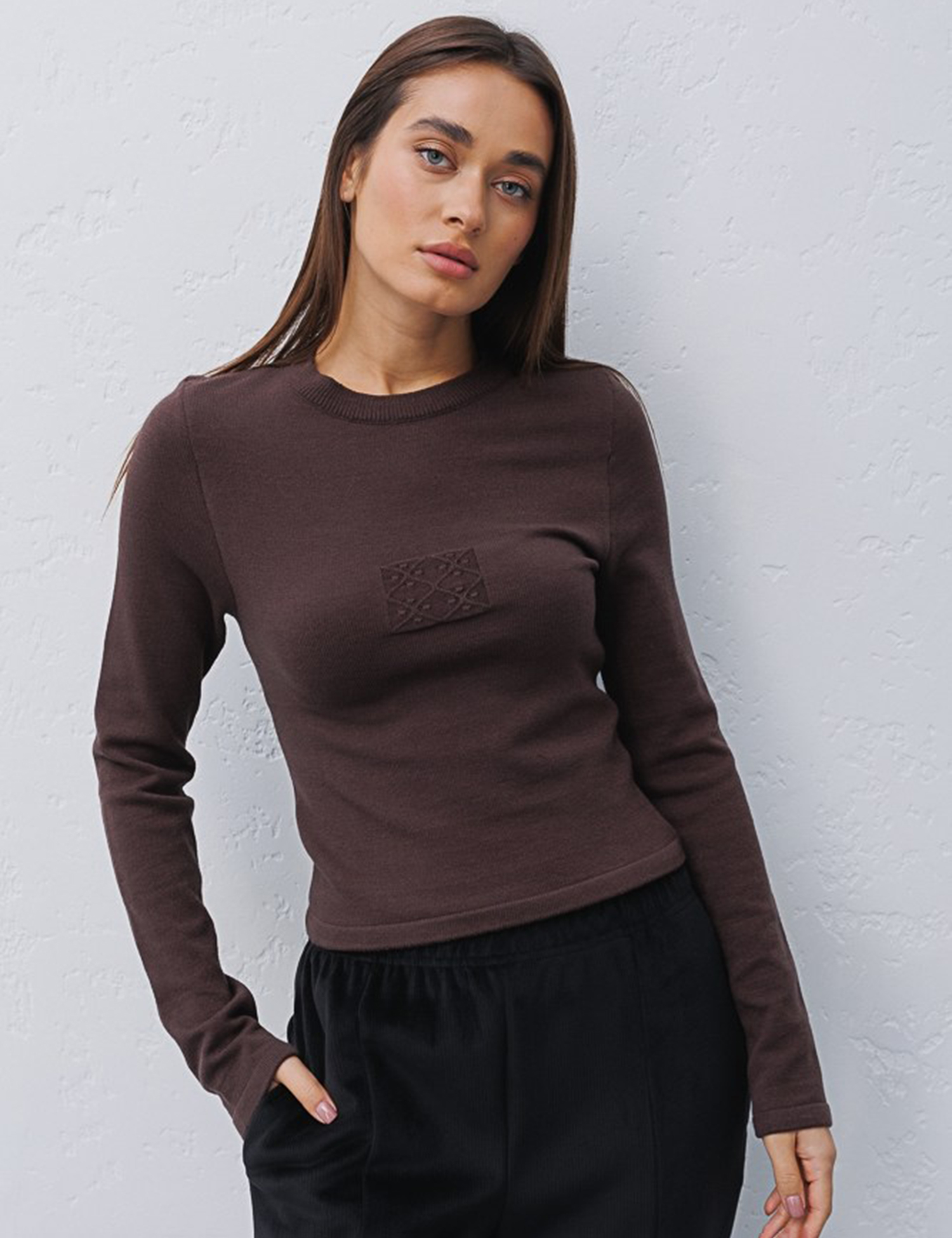 Картинка Кофта коричнева в'язана