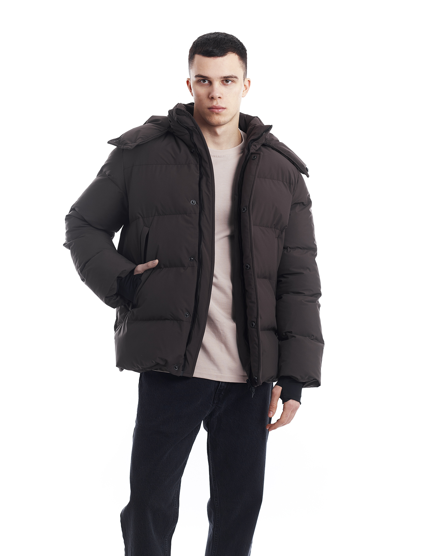 Картинка Пуховик коричневий