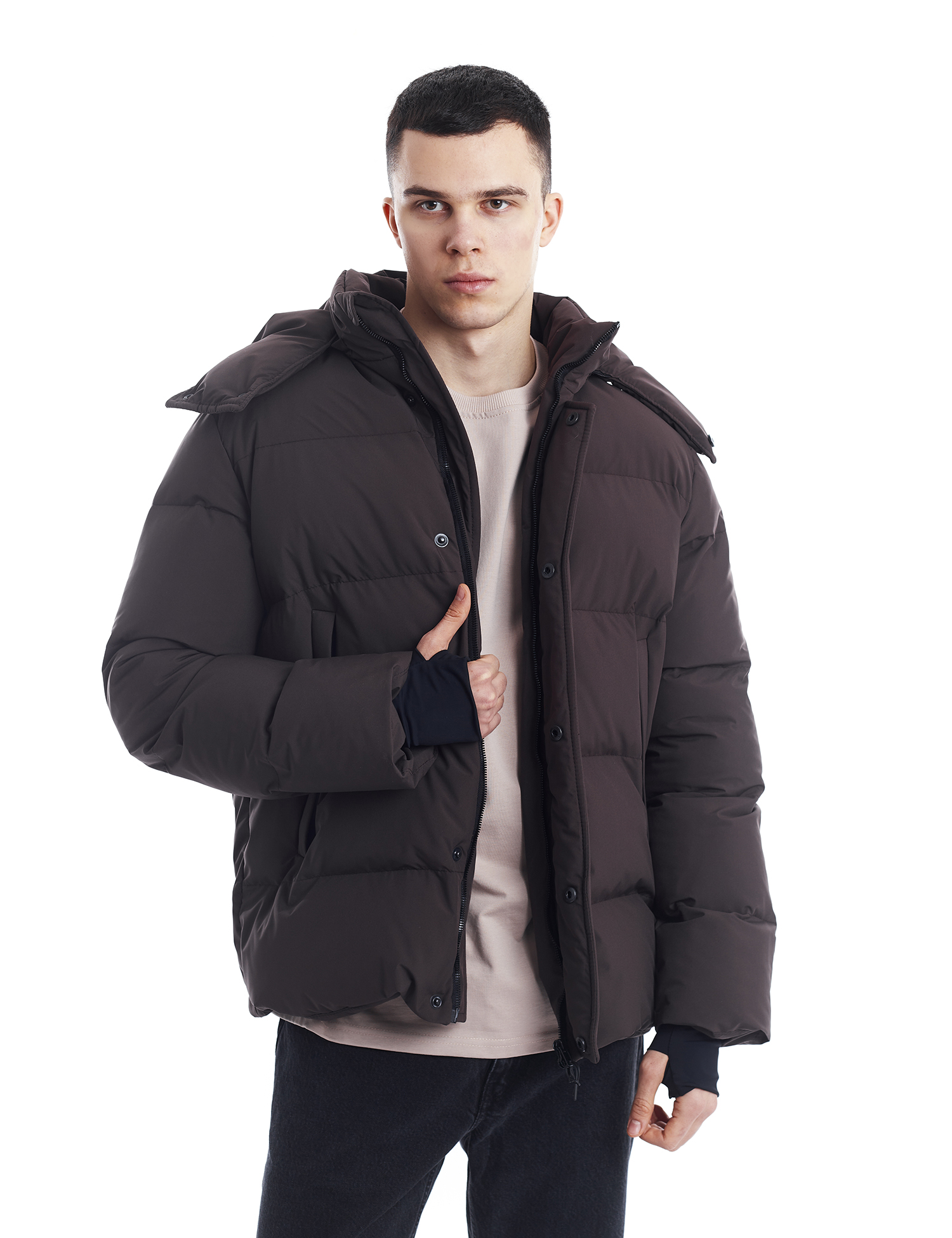 Картинка Пуховик коричневий