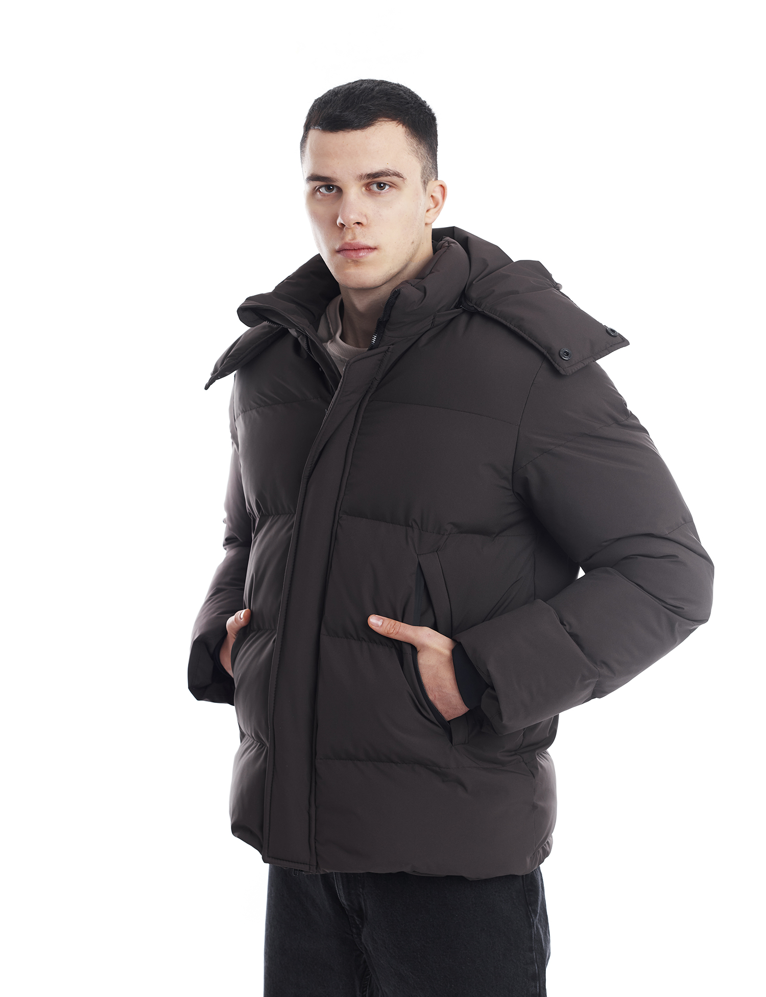 Картинка Пуховик коричневий