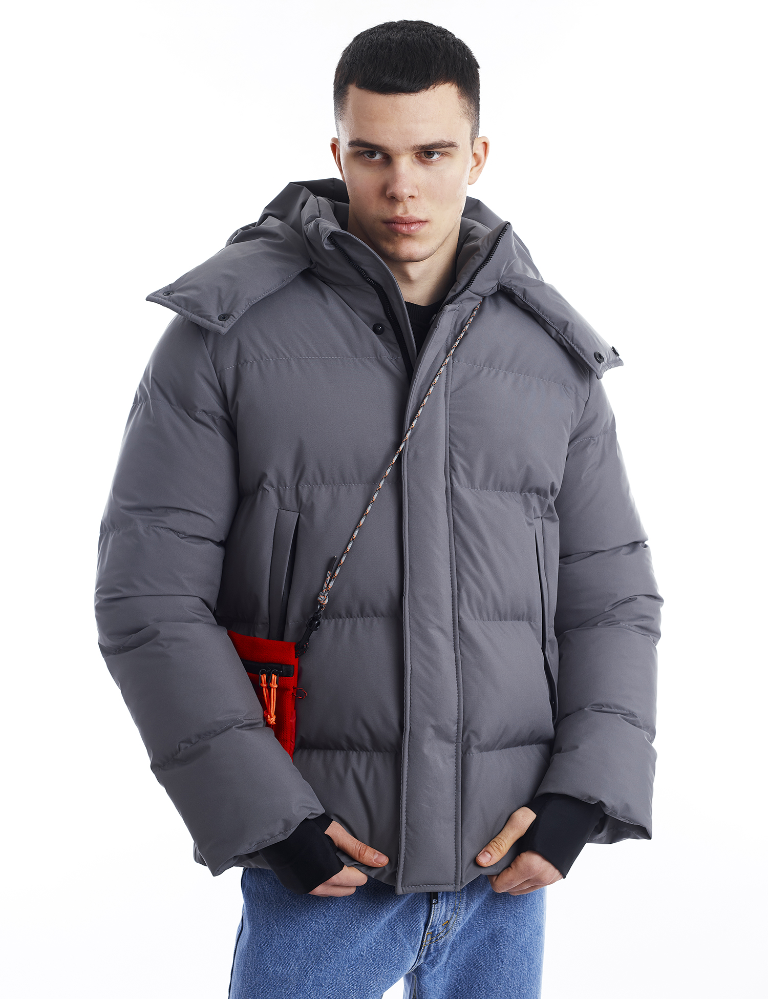 Картинка Пуховик сірий