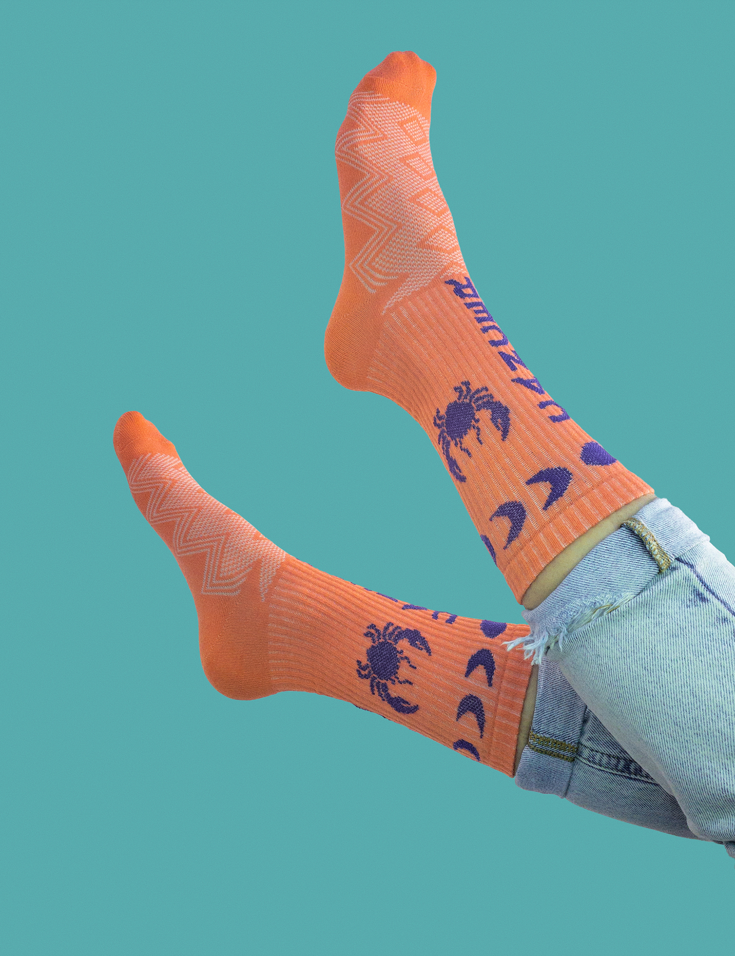 Картинка Шкарпетки "Рак" помаранчеві