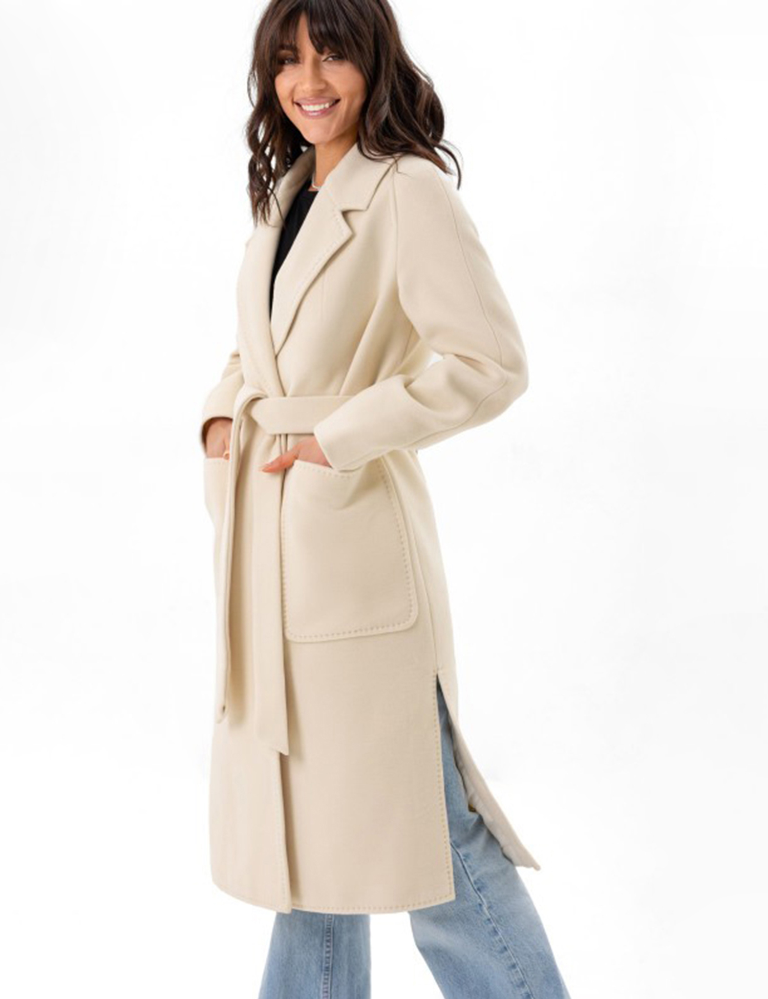 Картинка Пальто "Аріана" біле