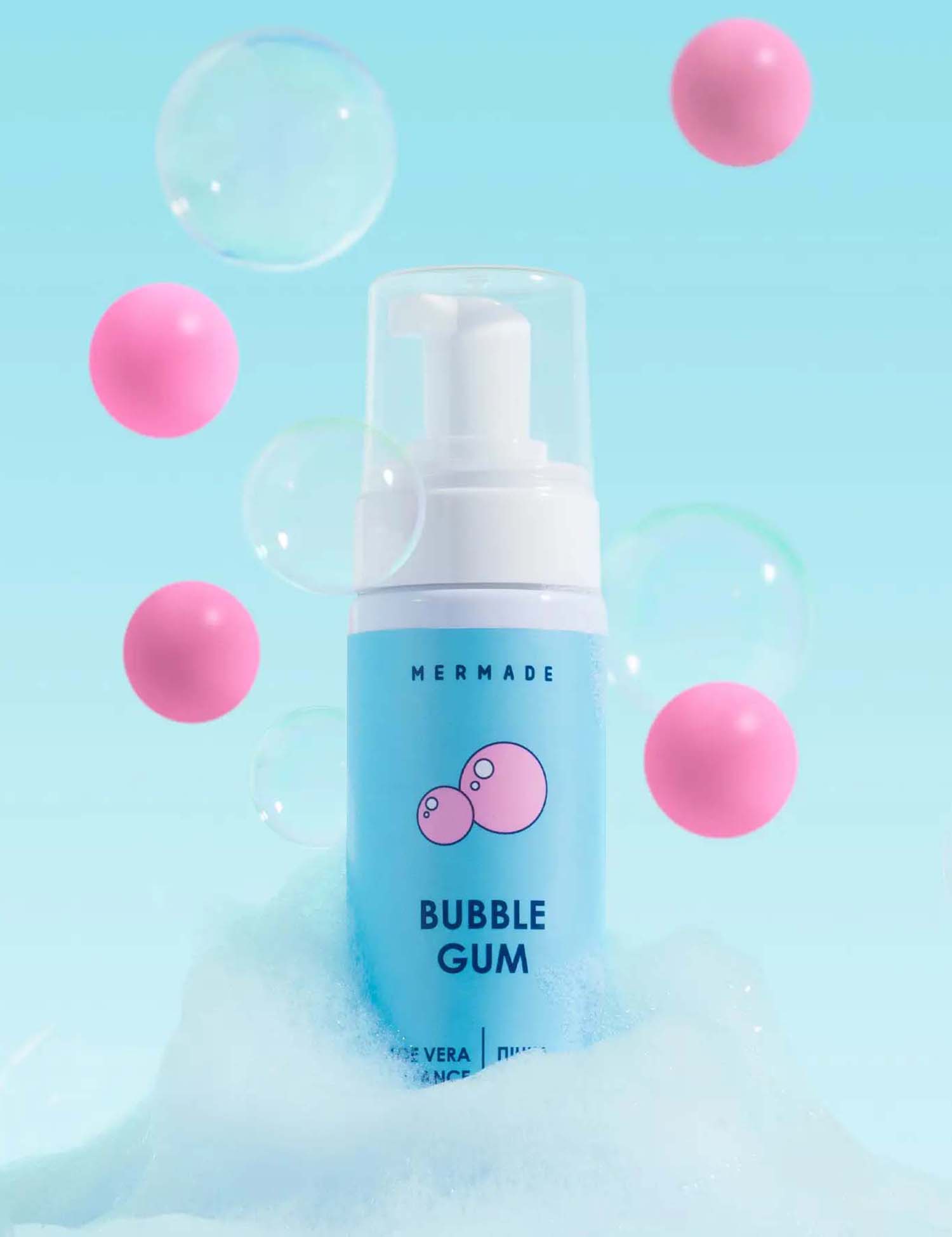 Картинка Пінка для душу Bubble gum, 150 мл
