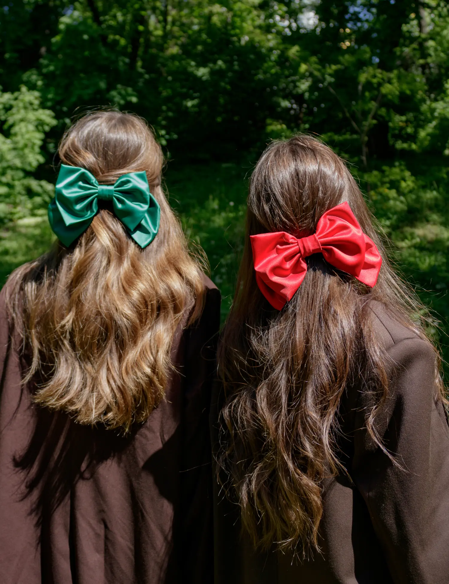 Картинка Бант для волосся зелений