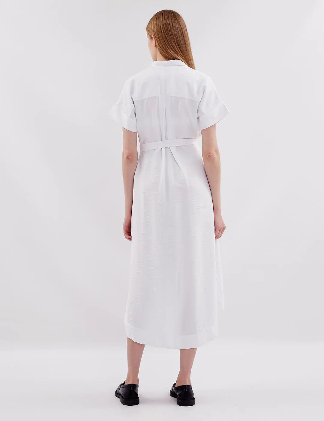 Картинка Сукня міді біла на запах