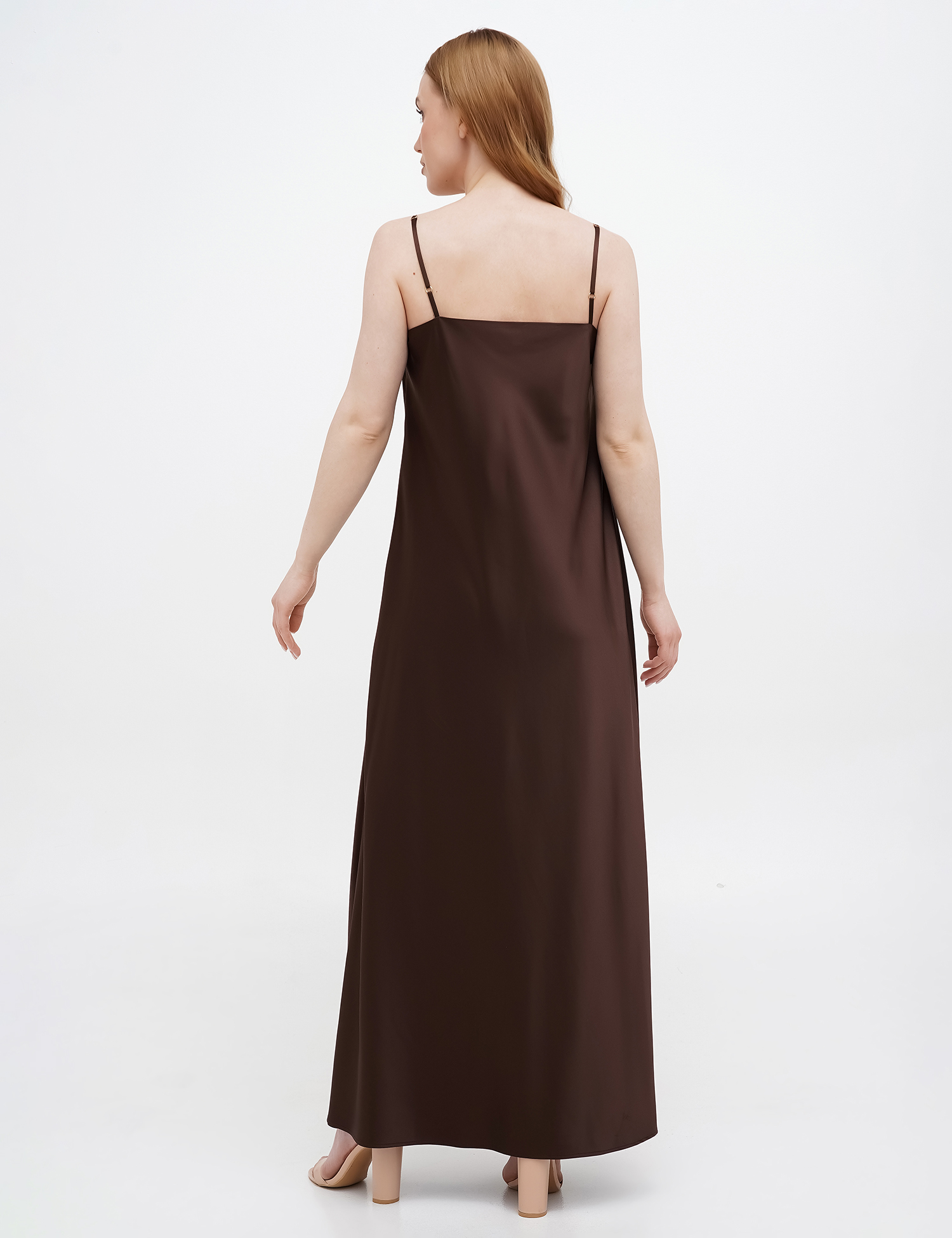 Картинка Сукня максі коричнева