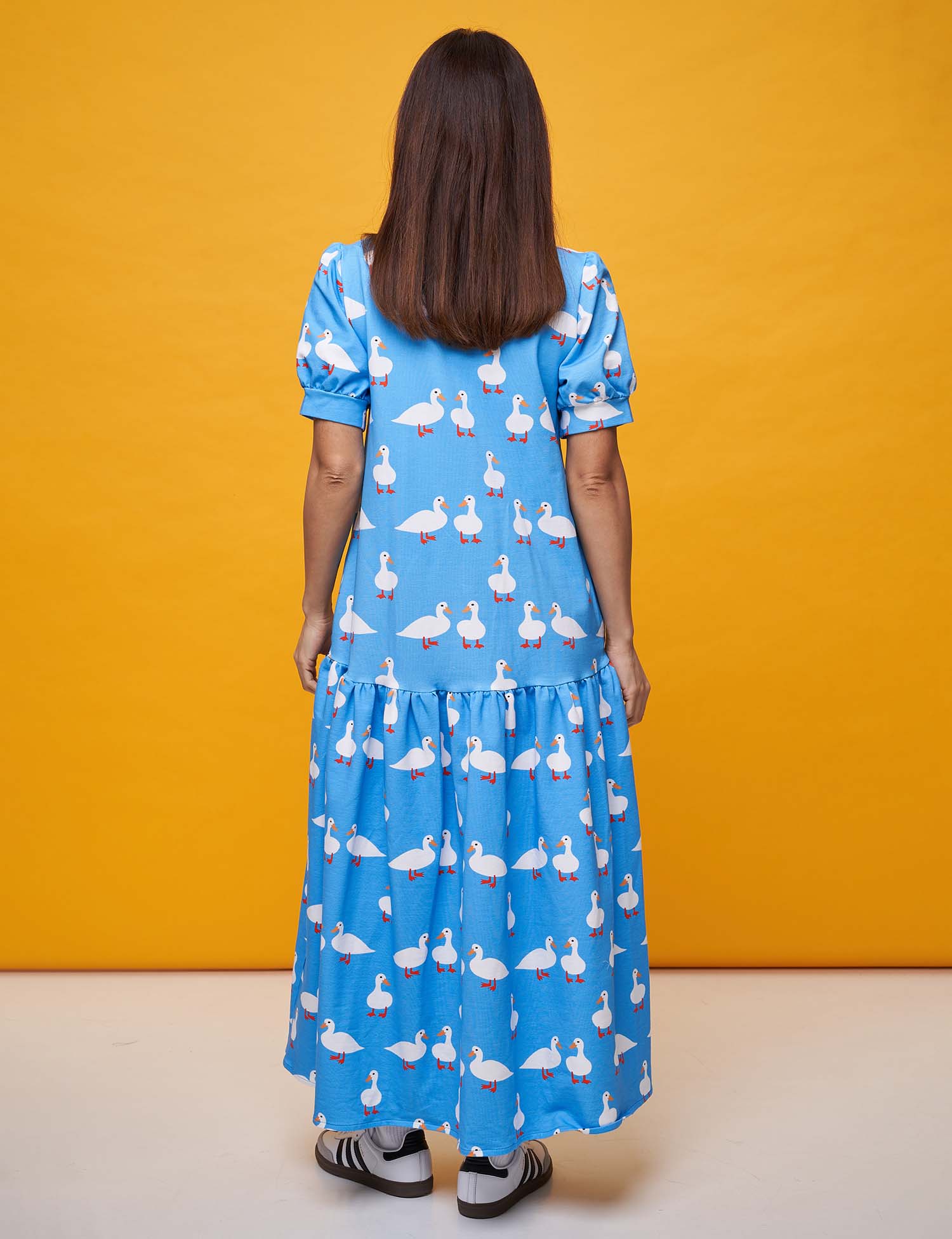 Картинка Сукня максі синя з принтом
