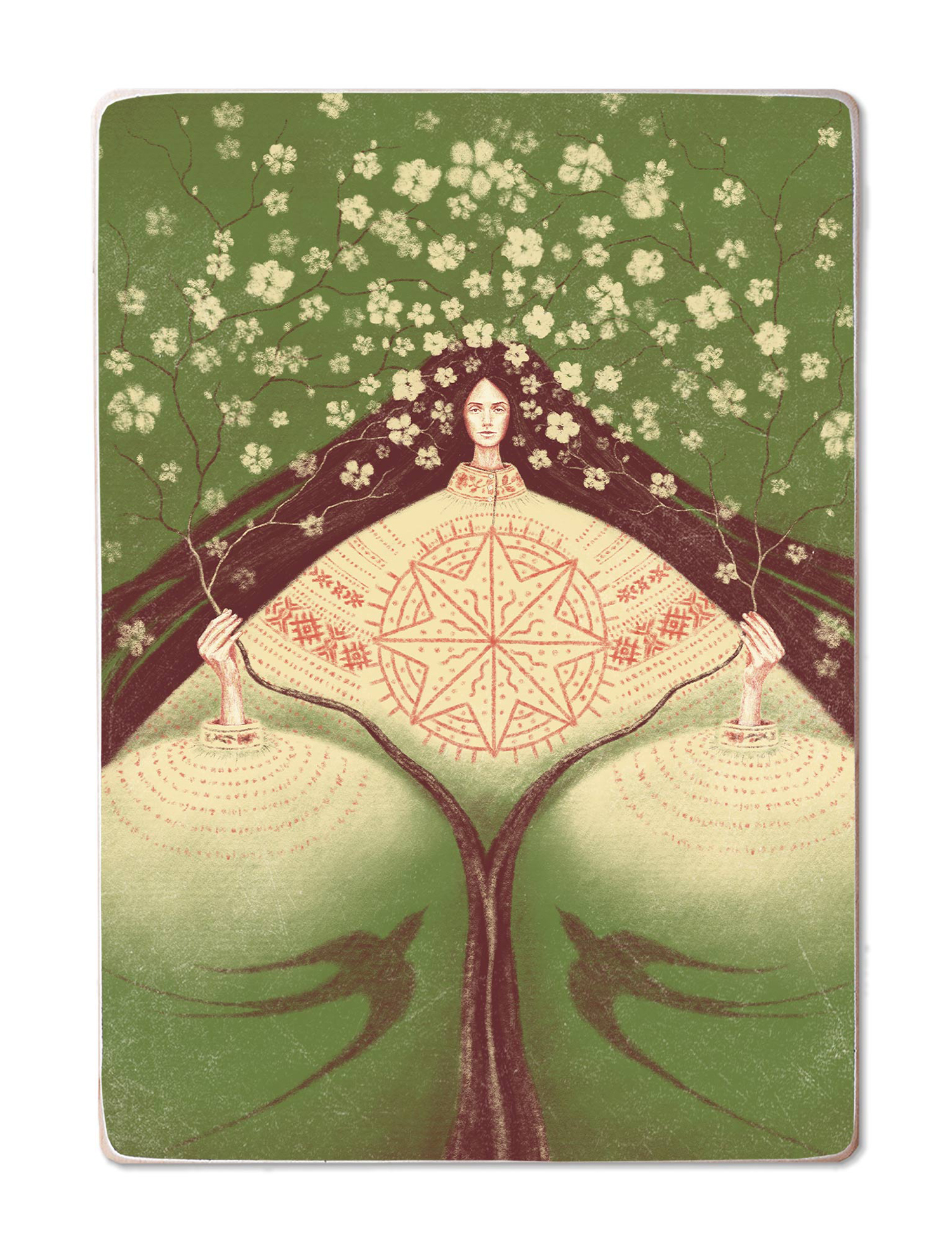 Картинка Постер дерев'яний "Сад"
