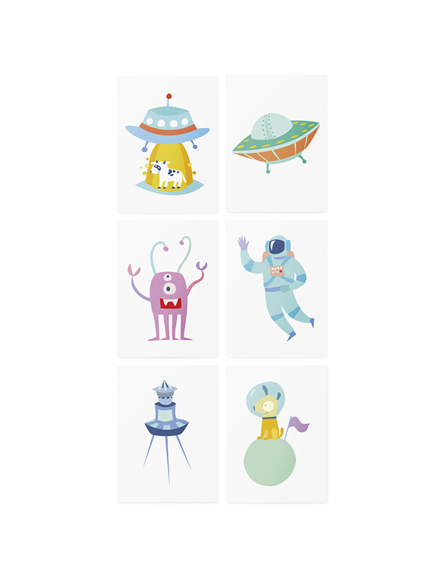 Картинка Набір тимчасових тату Aliens set