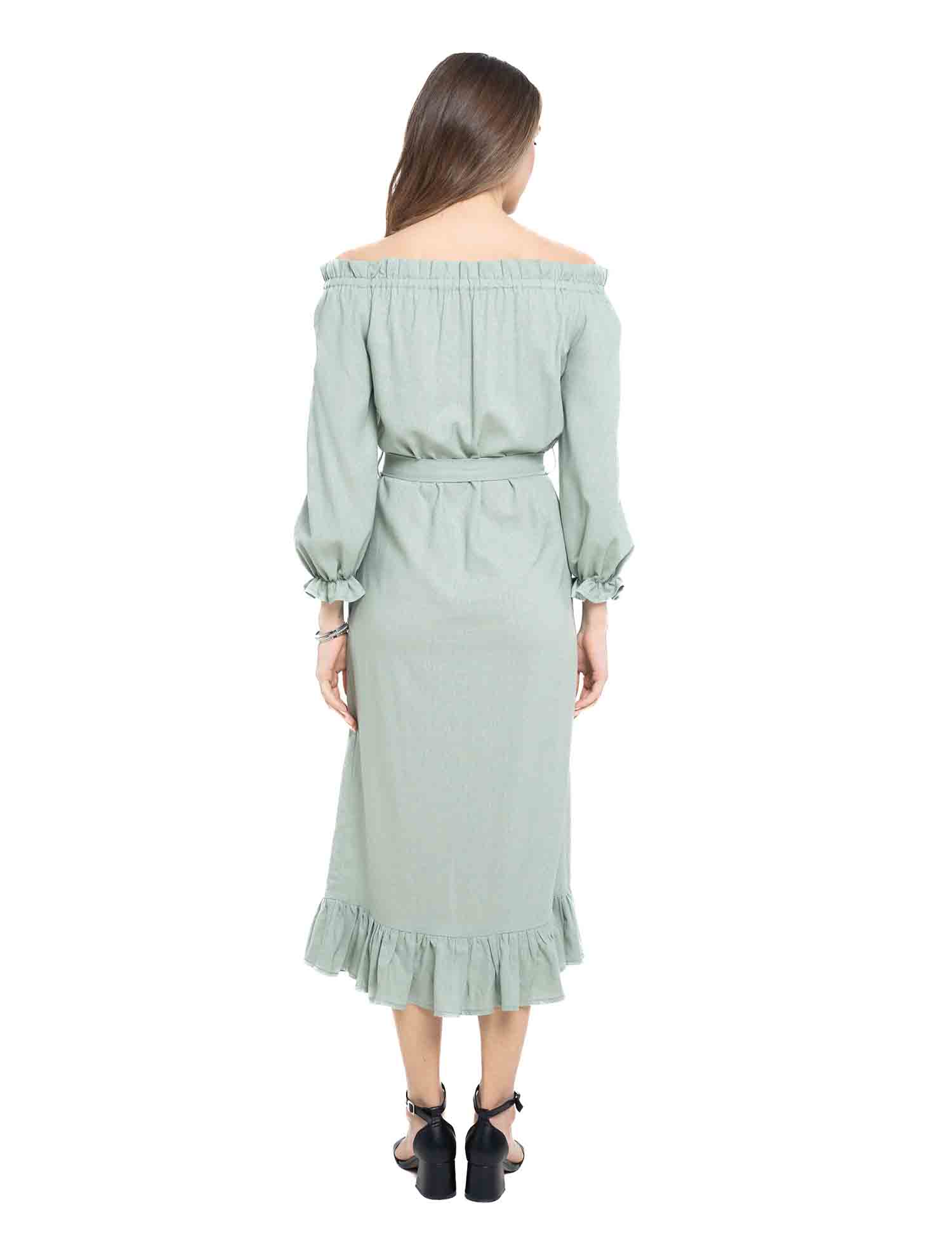 Картинка Сукня міді світло-зелена