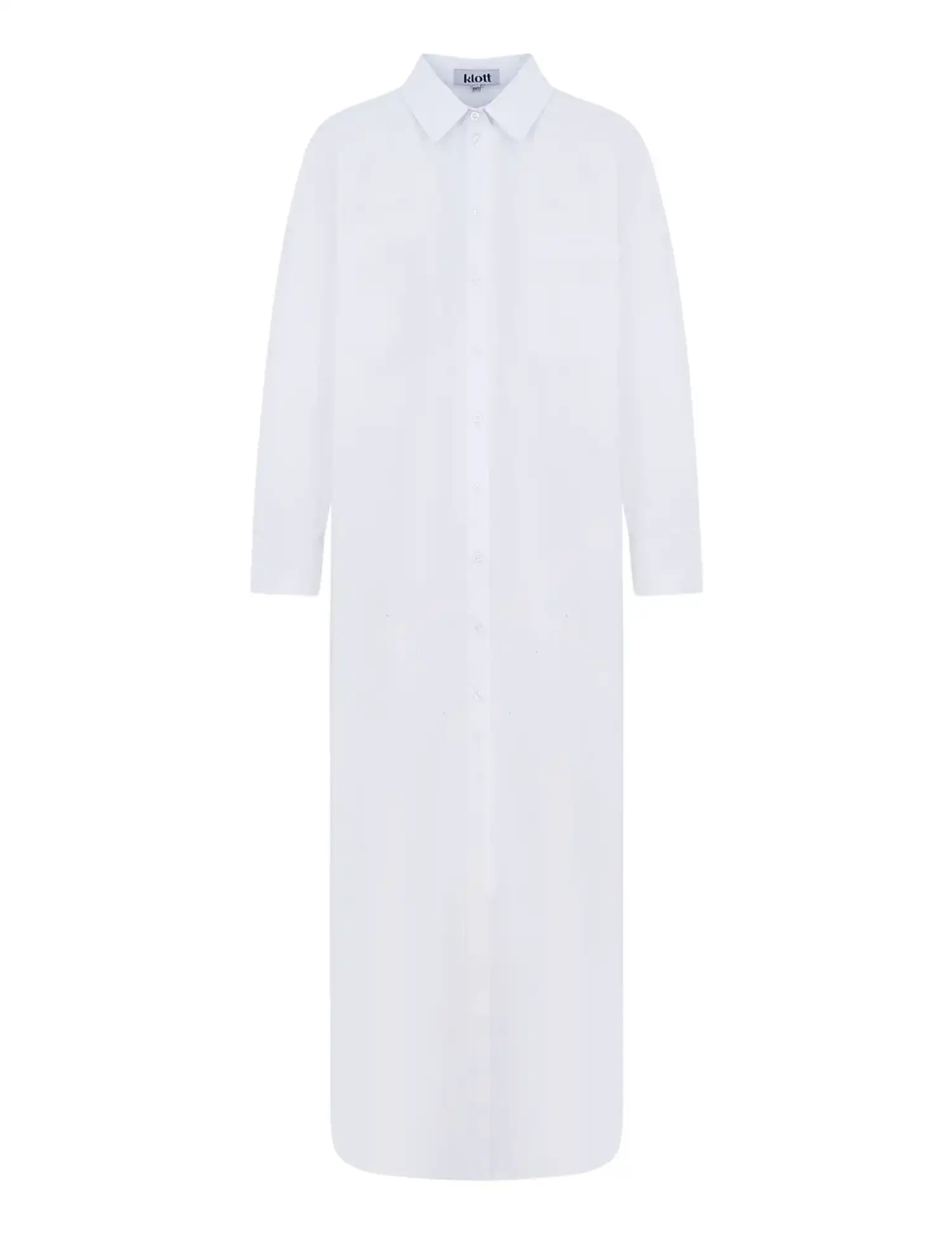 Картинка Сукня-сорочка максі біла
