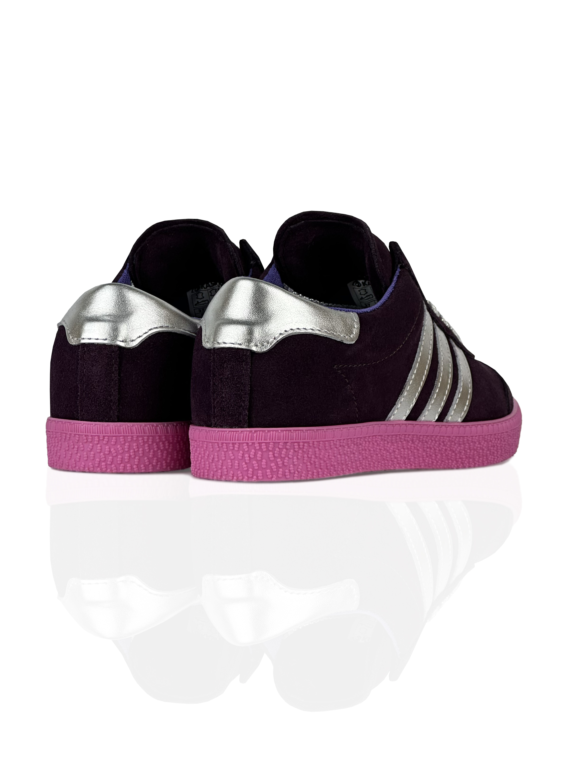 Картинка Кросівки фіолетові шкіряні