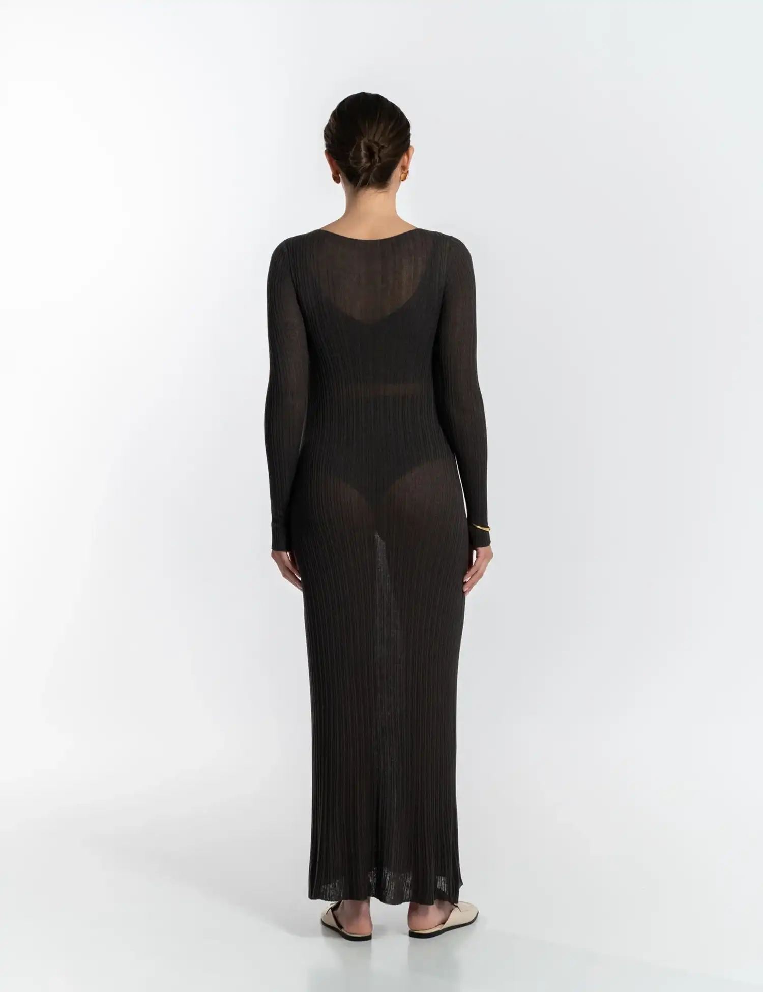 Картинка Сукня Michelle максі темно-коричнева