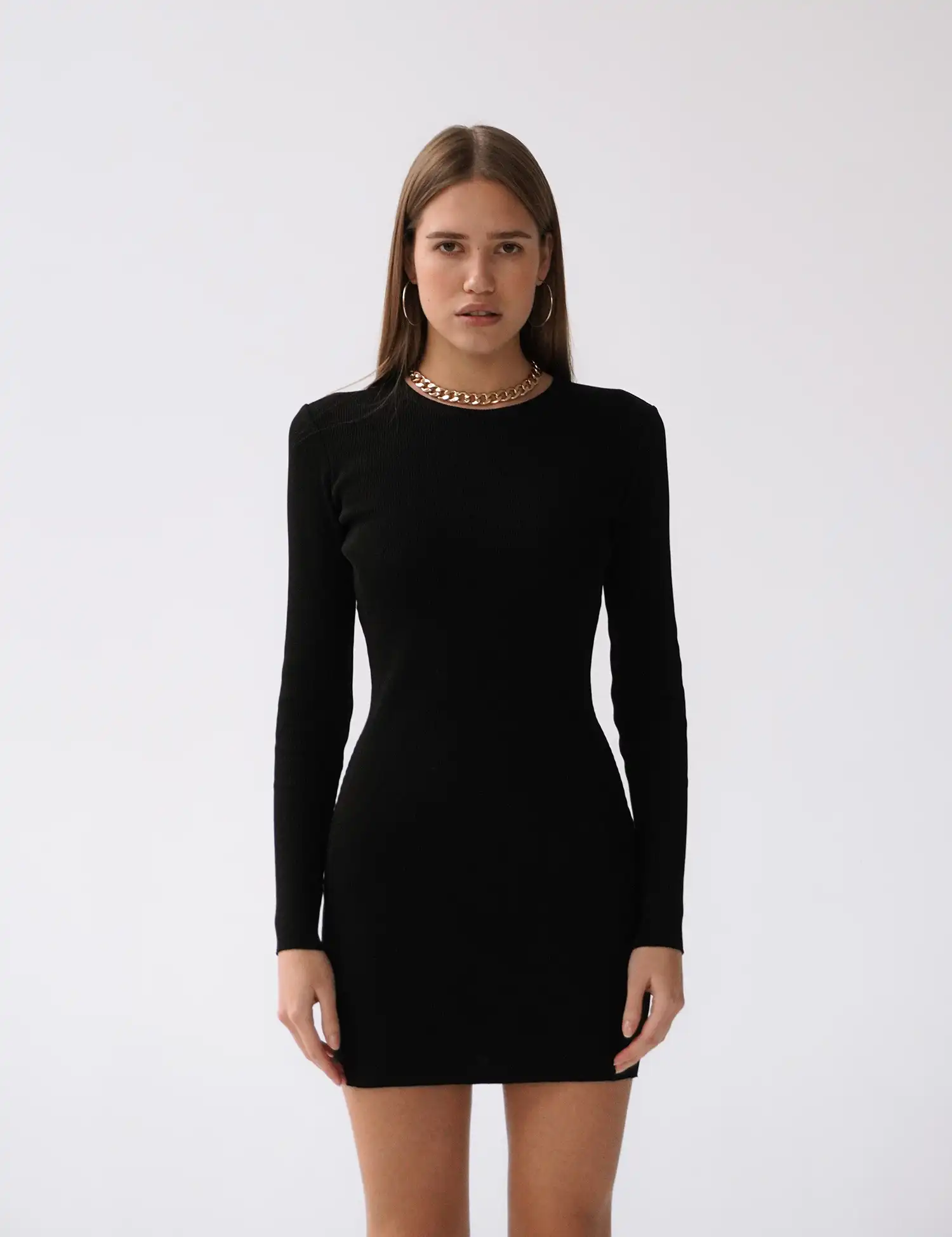 Картинка Сукня міні чорна з відкритою спиною