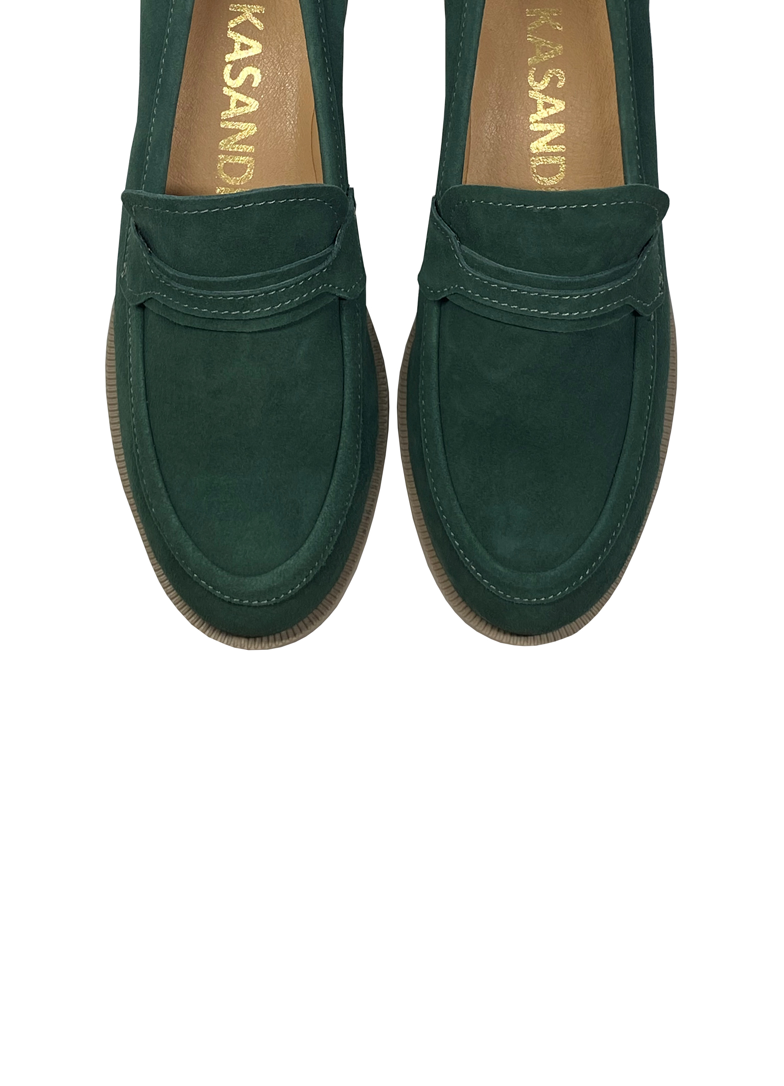 Картинка Лофери зелені велюрові