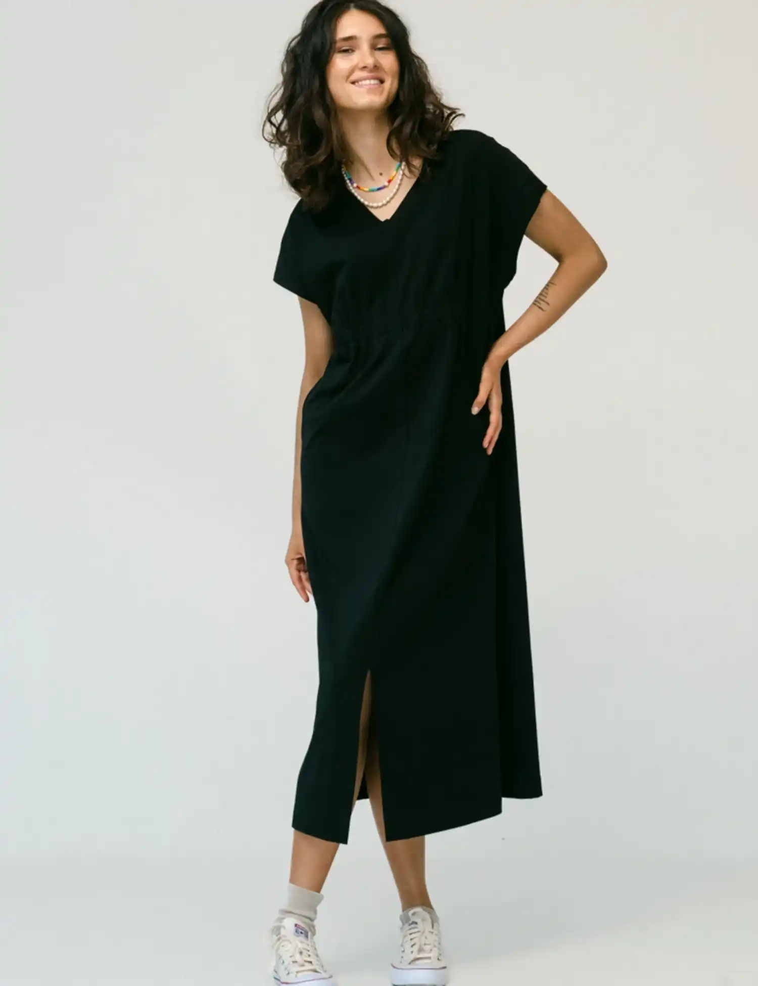 Картинка Сукня міді чорна